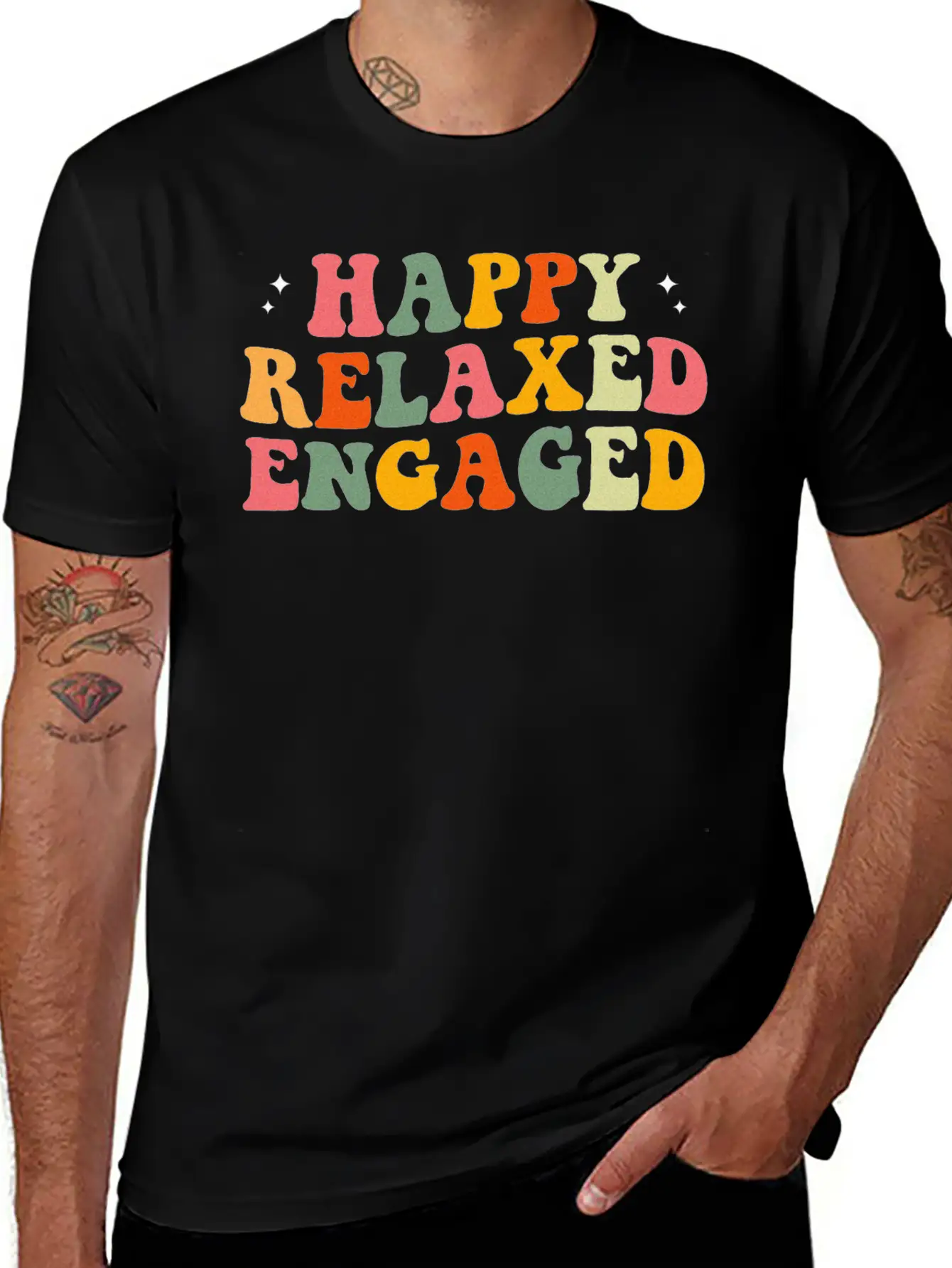 Happy Relaxed Engaged ABA Behavior Analyst Special Casual Graphic T-Shirt – Simple And Comfortable Daily Wear