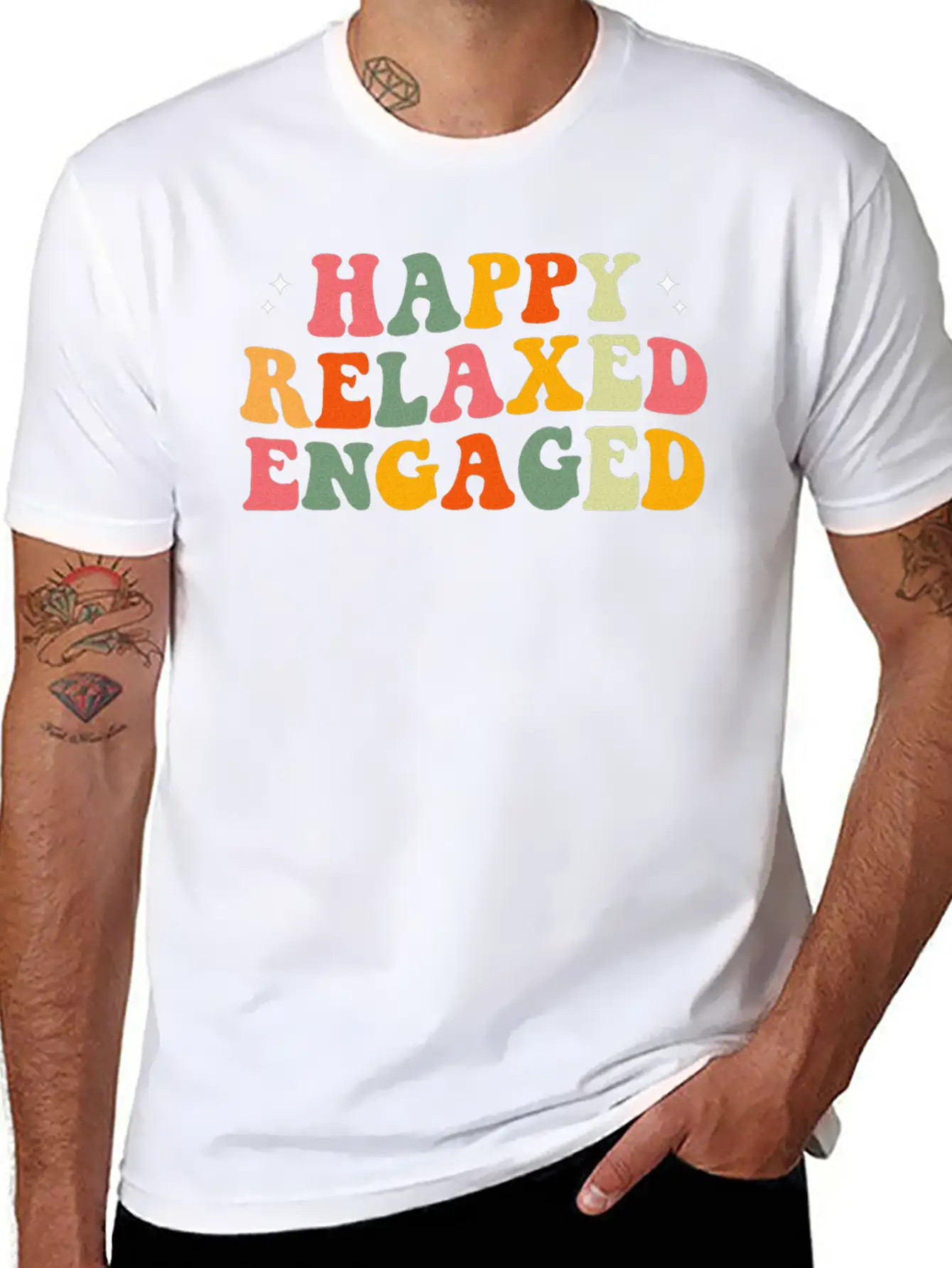 Happy Relaxed Engaged ABA Behavior Analyst Special Casual Graphic T-Shirt – Simple And Comfortable Daily Wear