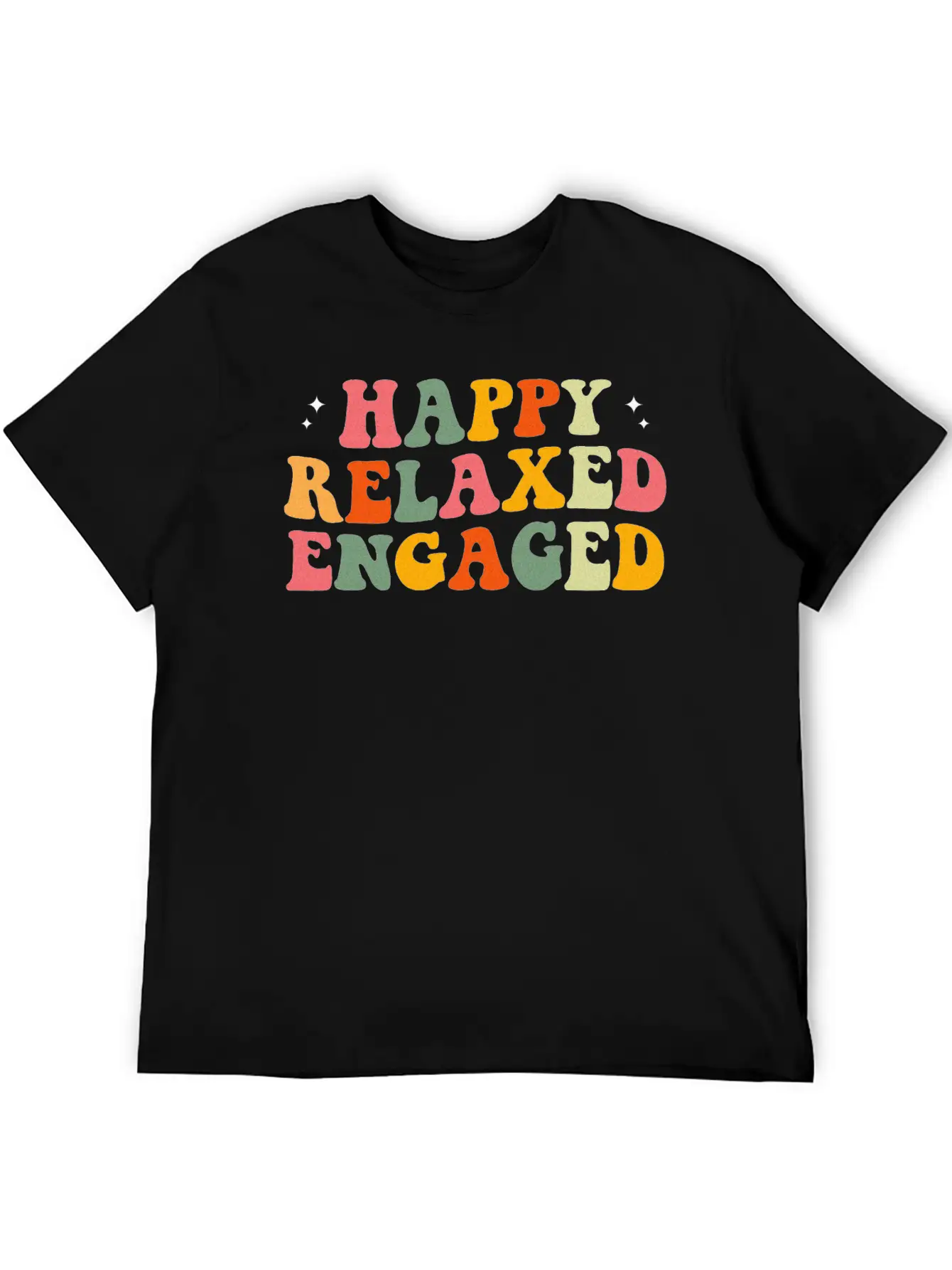 Happy Relaxed Engaged ABA Behavior Analyst Special Casual Graphic T-Shirt – Simple And Comfortable Daily Wear