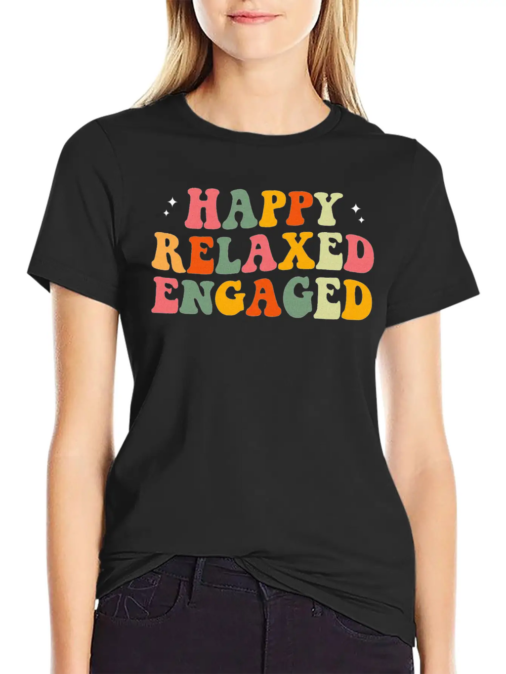 Happy Relaxed Engaged ABA Behavior Analyst Special Casual Graphic T-Shirt – Simple And Comfortable Daily Wear
