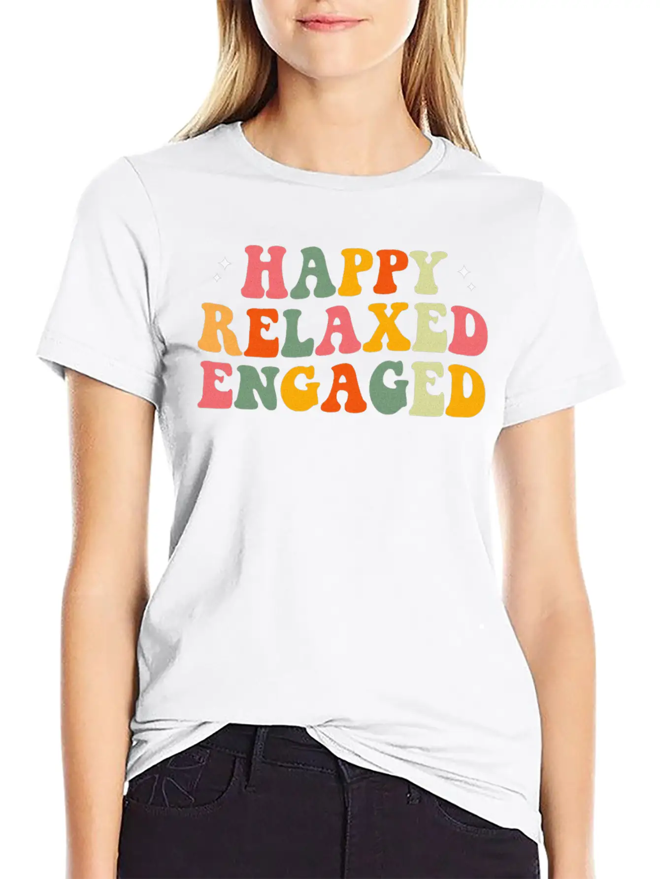 Happy Relaxed Engaged ABA Behavior Analyst Special Casual Graphic T-Shirt – Simple And Comfortable Daily Wear