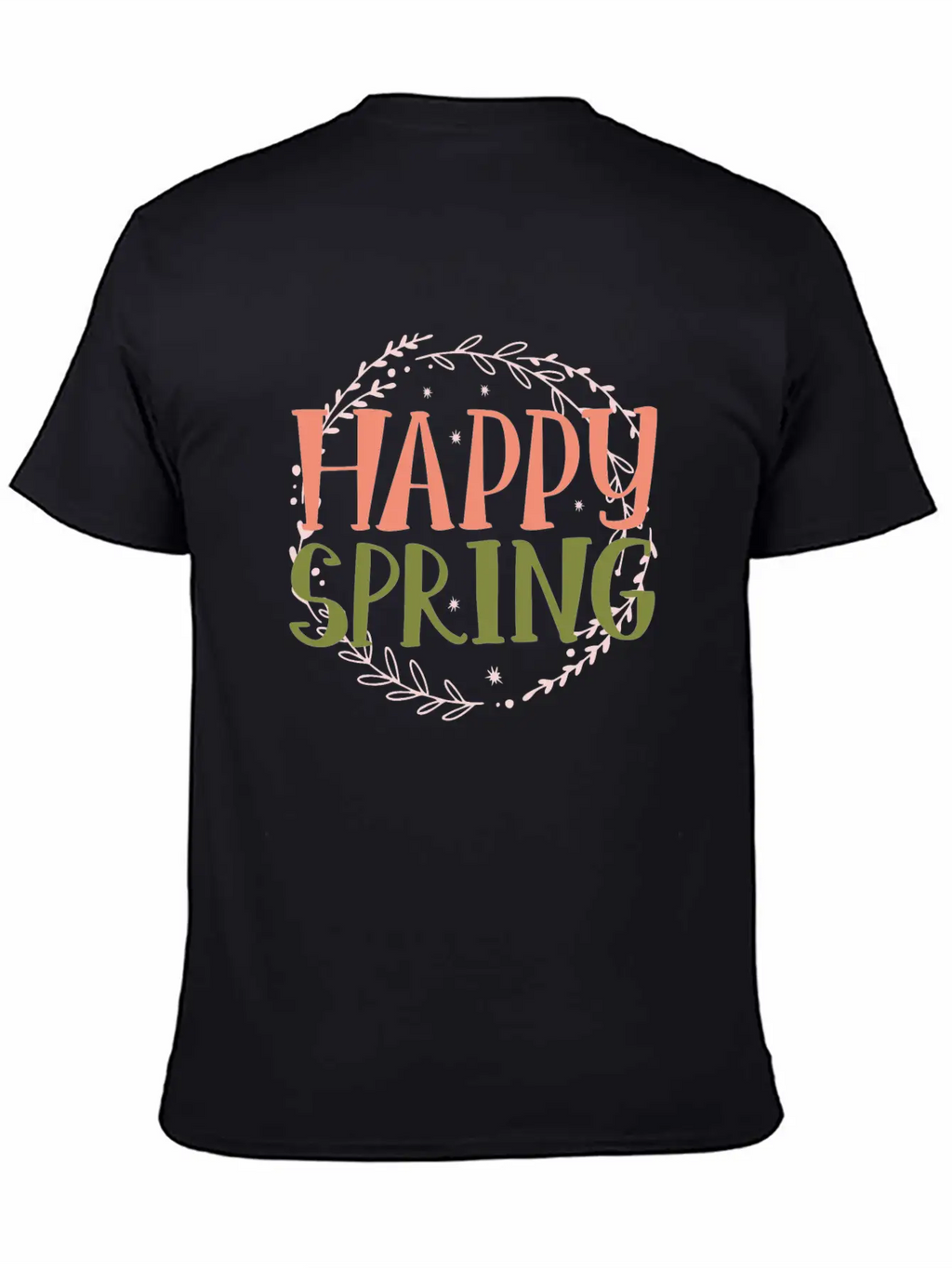 Happy Spring Unisex Casual T-Shirt – Clean Design For Daily Comfort