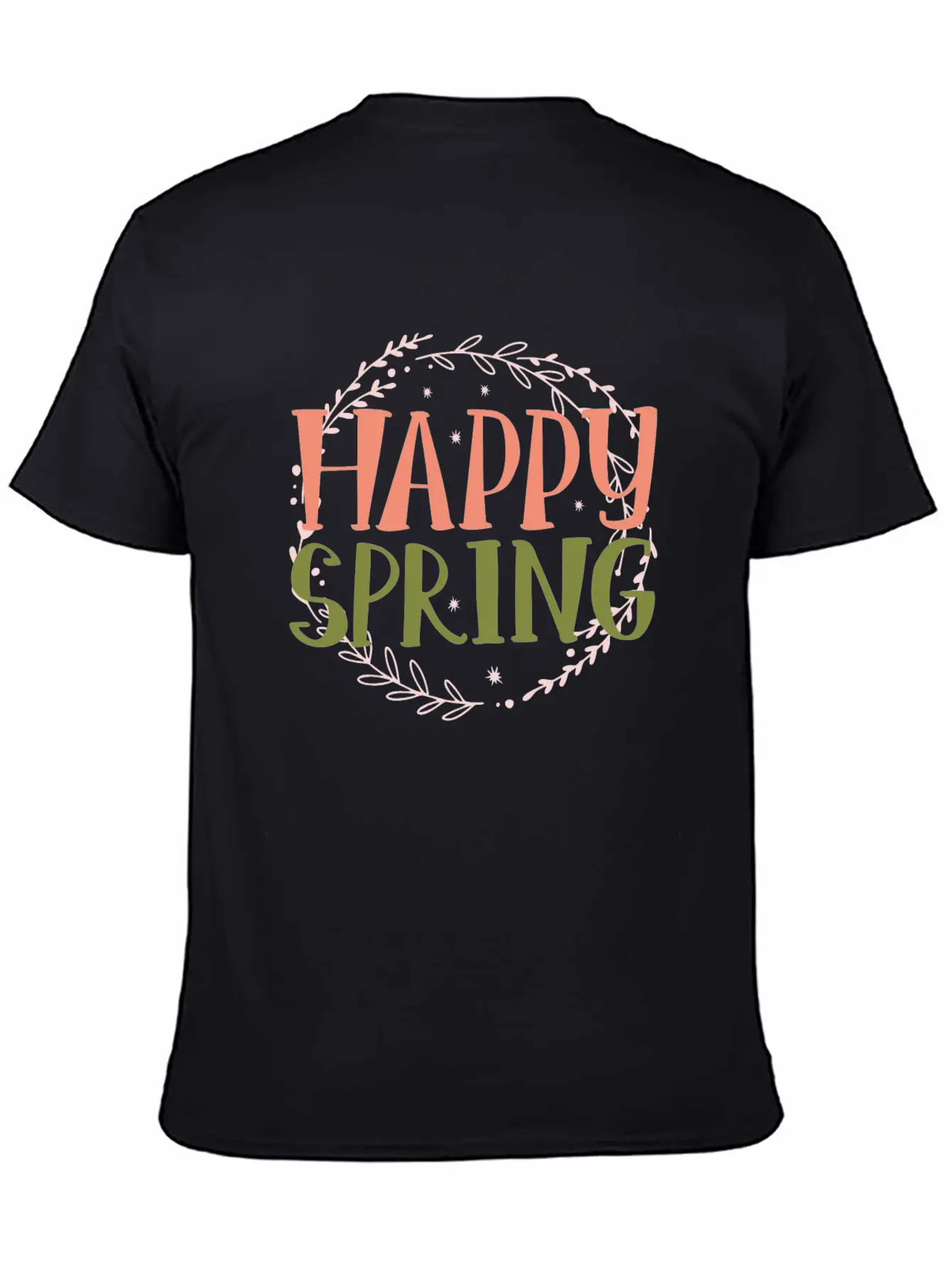 Happy Spring Unisex Casual T-Shirt – Clean Design For Daily Comfort
