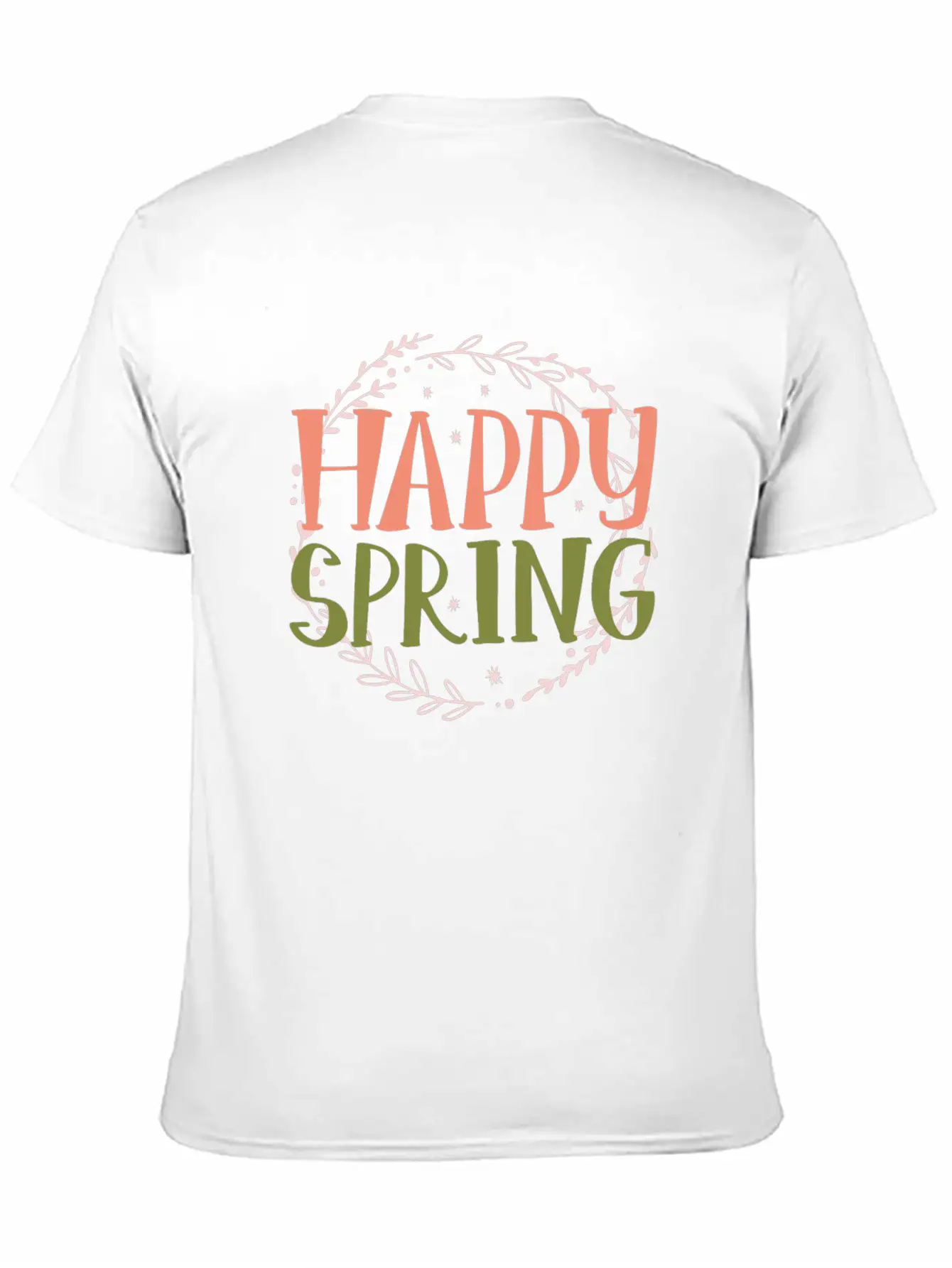 Happy Spring Unisex Casual T-Shirt – Clean Design For Daily Comfort