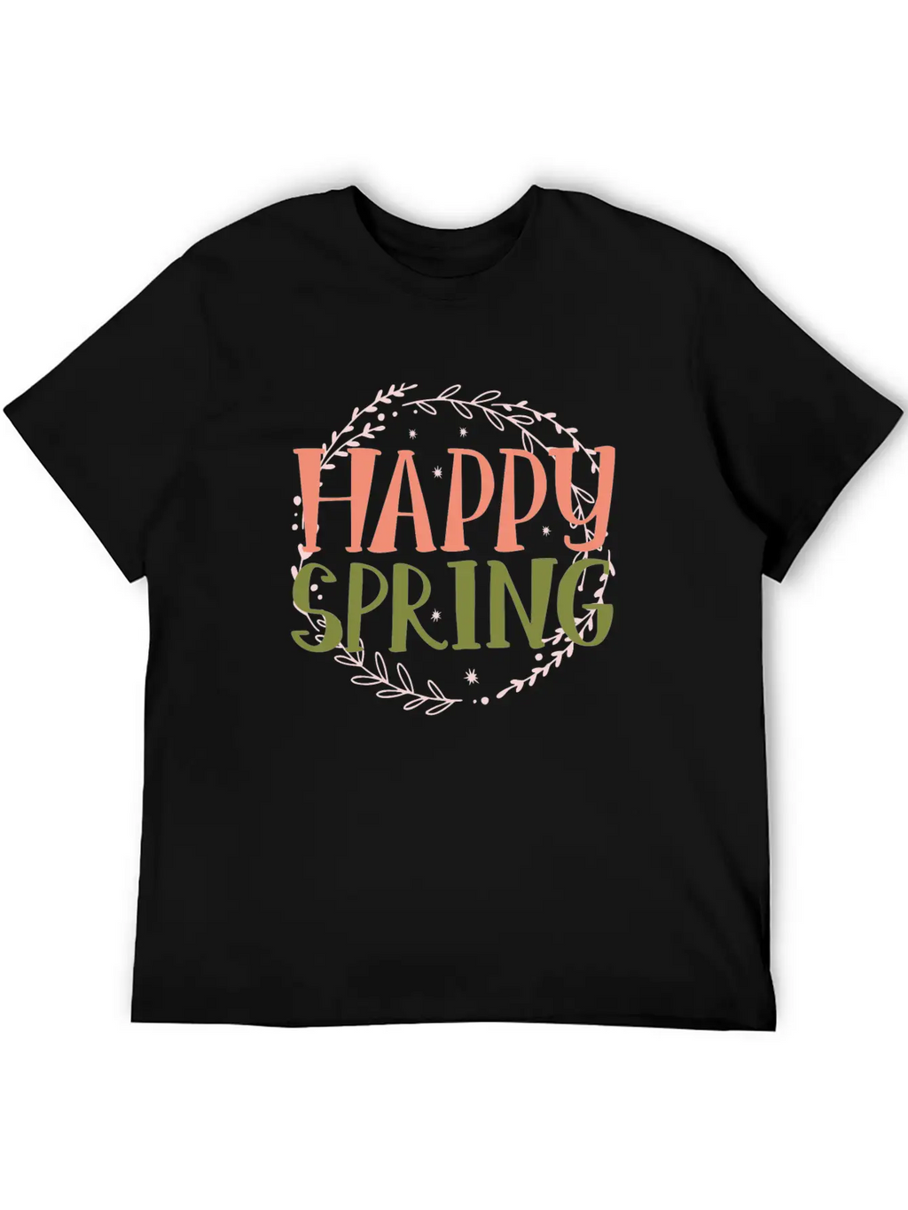 Happy Spring Unisex Casual T-Shirt – Clean Design For Daily Comfort