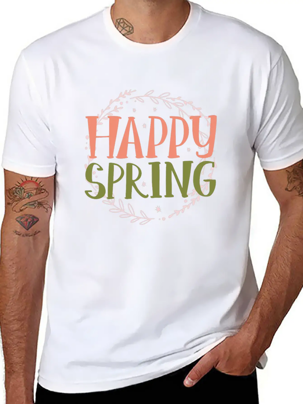 Happy Spring Unisex Casual T-Shirt – Clean Design For Daily Comfort