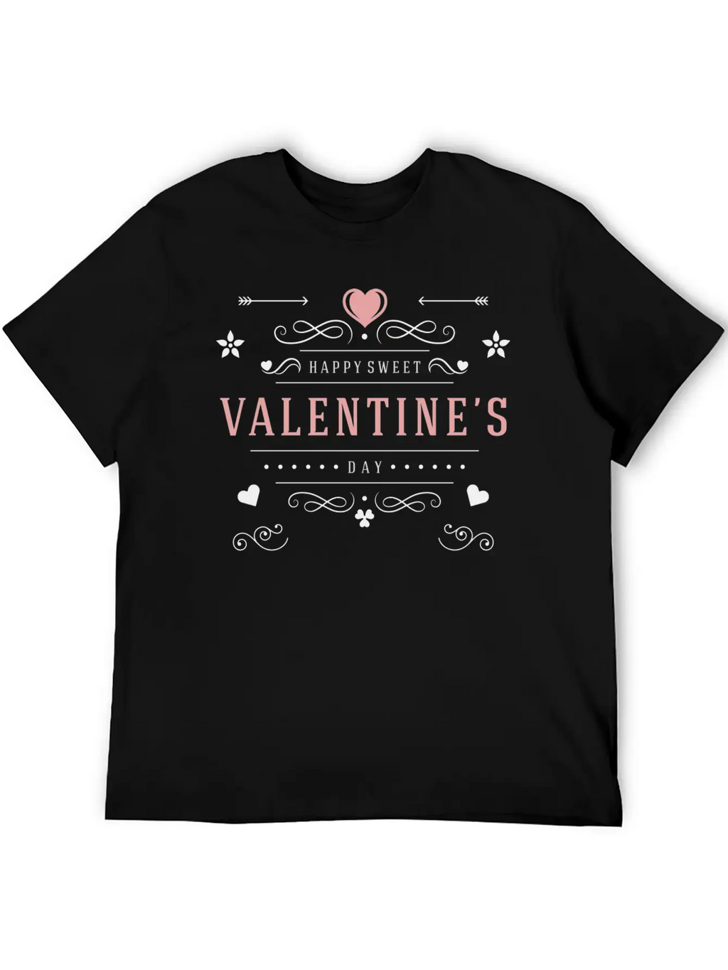 Happy Sweet Valentines Day Casual Graphic T-Shirt – Simple And Comfortable Daily Wear