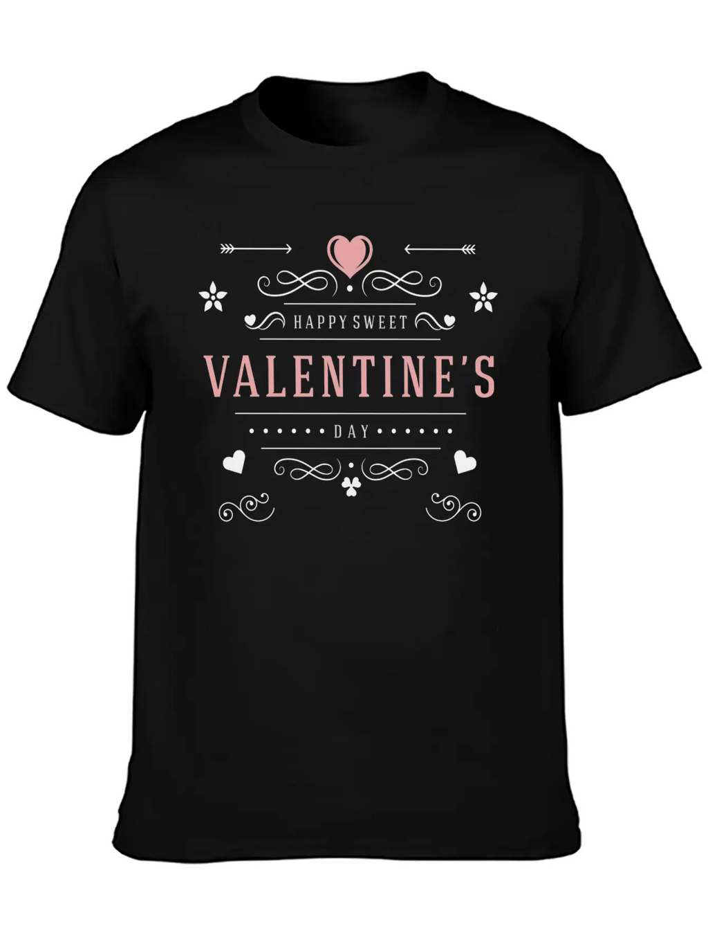 Happy Sweet Valentines Day Casual Graphic T-Shirt – Simple And Comfortable Daily Wear