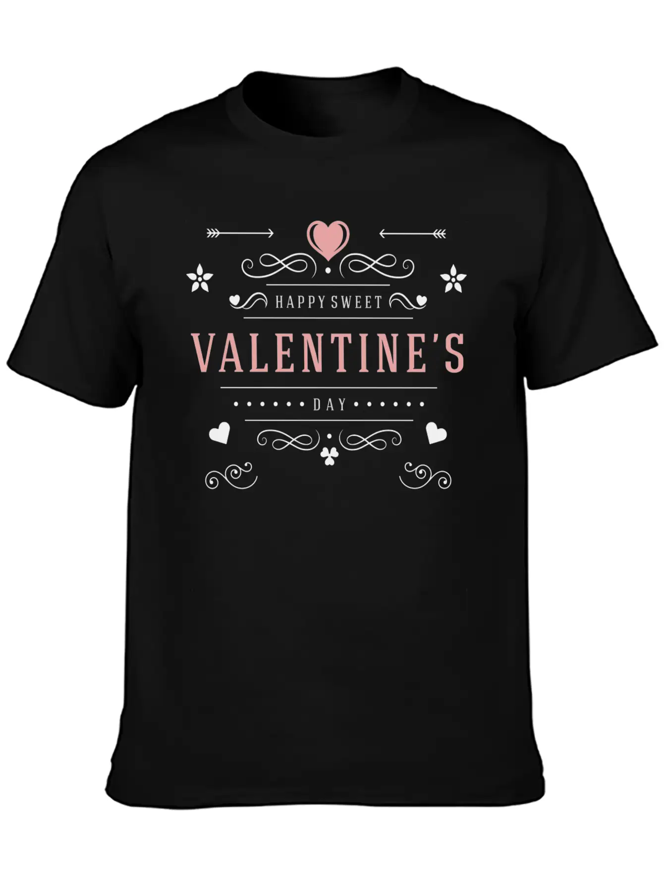 Happy Sweet Valentines Day Casual Graphic T-Shirt – Simple And Comfortable Daily Wear