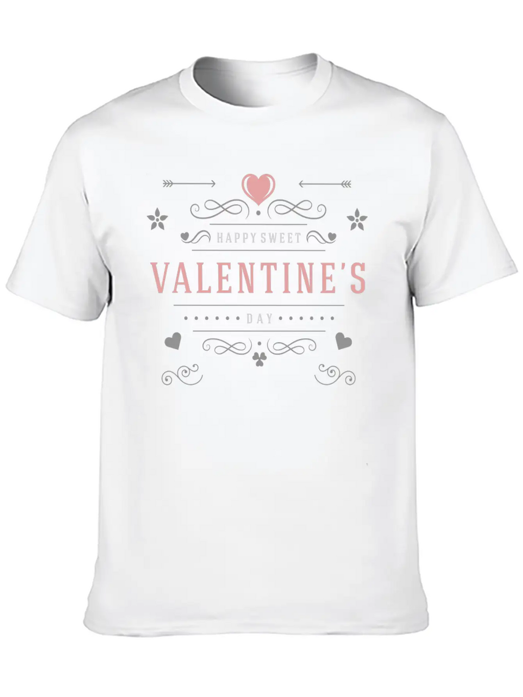 Happy Sweet Valentines Day Casual Graphic T-Shirt – Simple And Comfortable Daily Wear