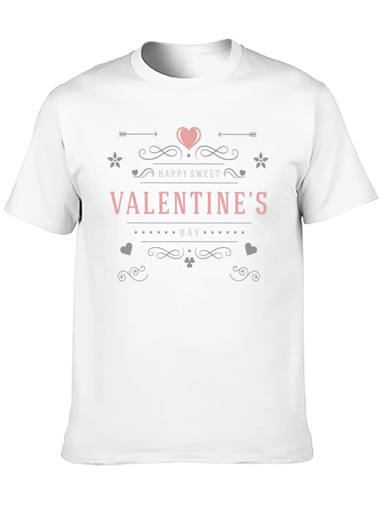 Happy Sweet Valentines Day Casual Graphic T-Shirt – Simple And Comfortable Daily Wear