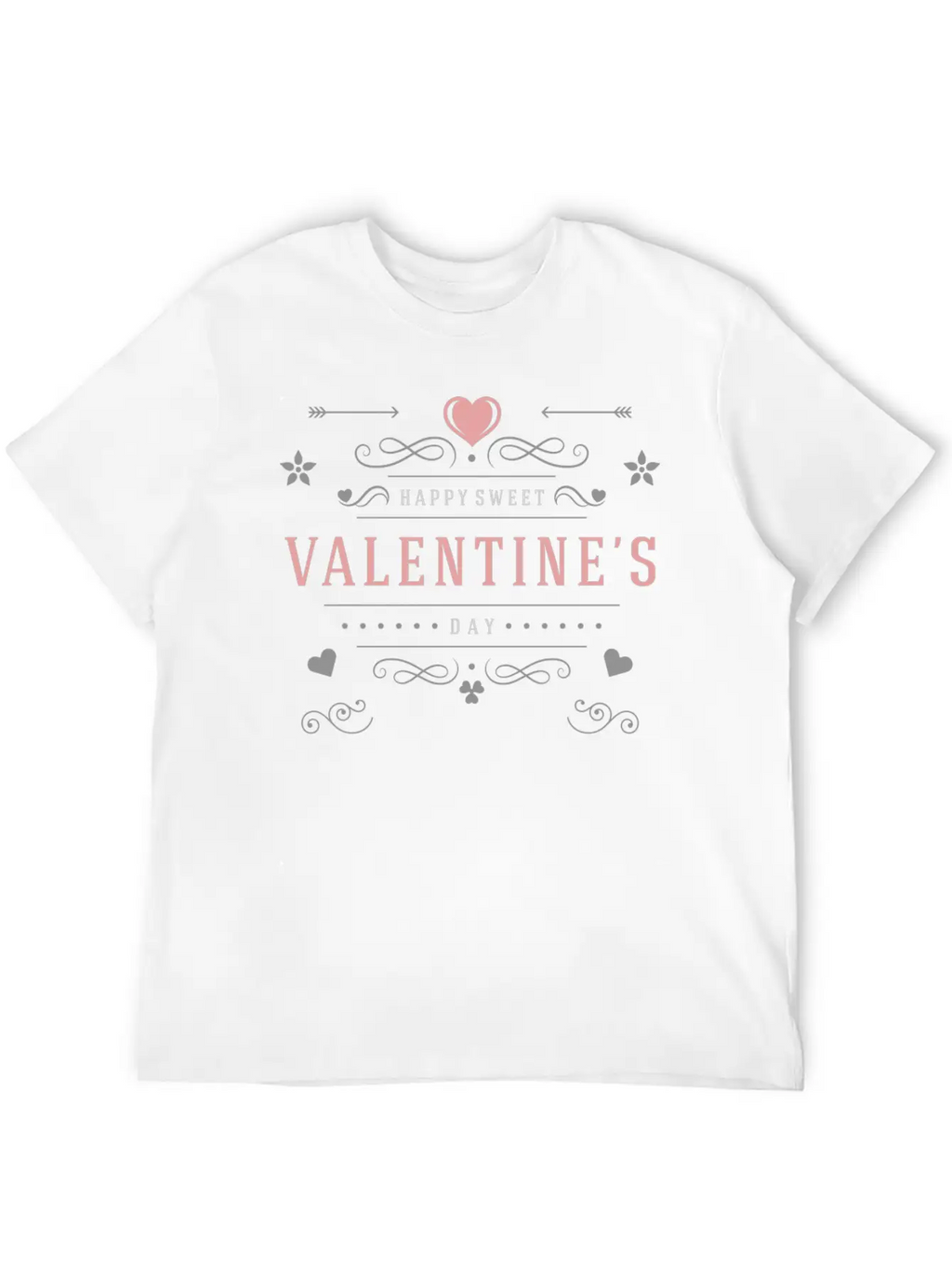 Happy Sweet Valentines Day Casual Graphic T-Shirt – Simple And Comfortable Daily Wear