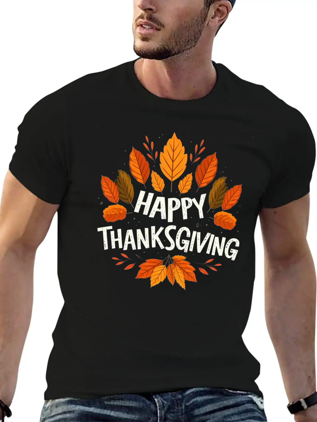 Happy Thanksgiving For Turkey Day Family Dinner Unisex Casual T-Shirt – Clean Design For Daily Comfort