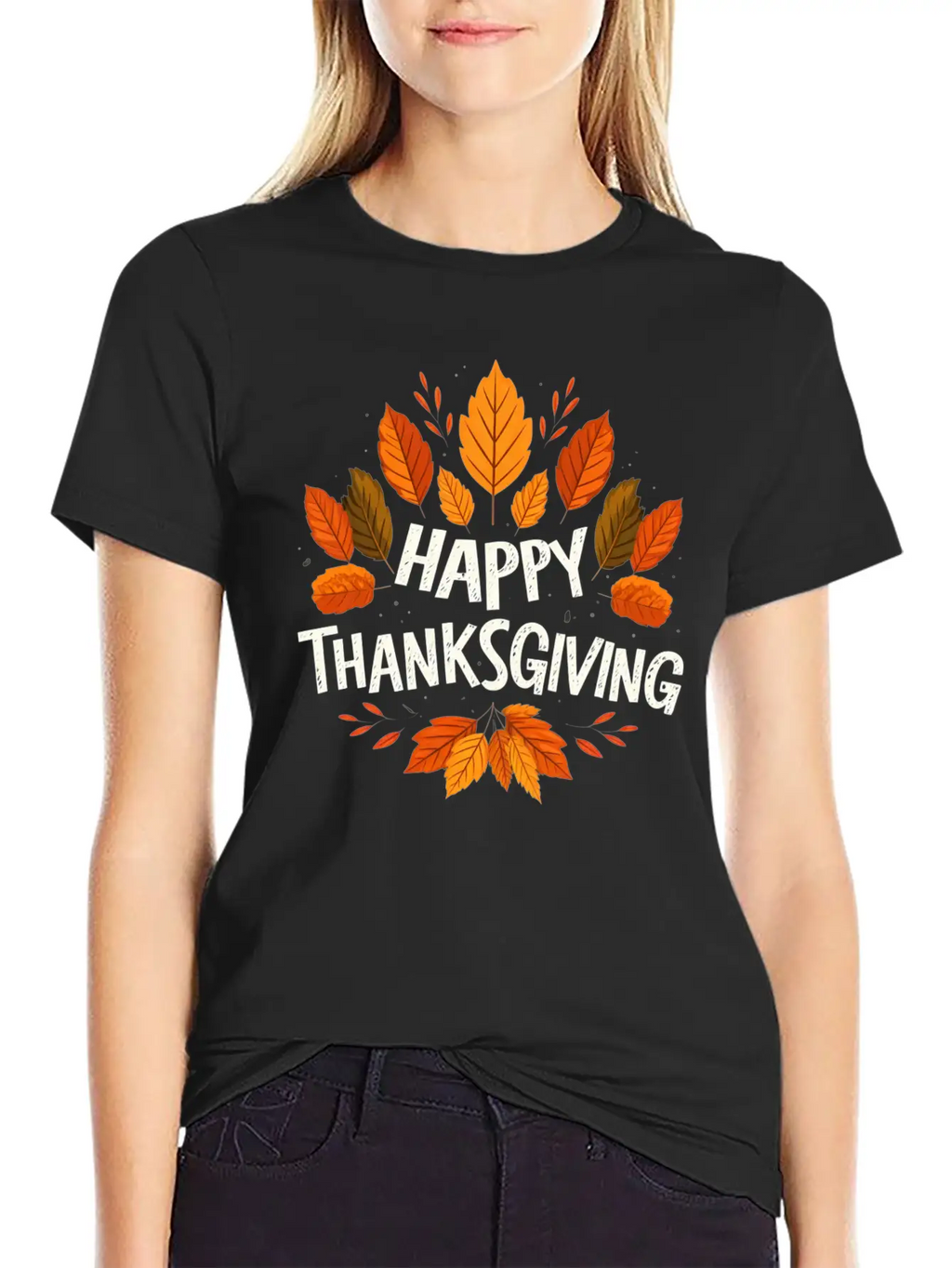 Happy Thanksgiving For Turkey Day Family Dinner Unisex Casual T-Shirt – Clean Design For Daily Comfort
