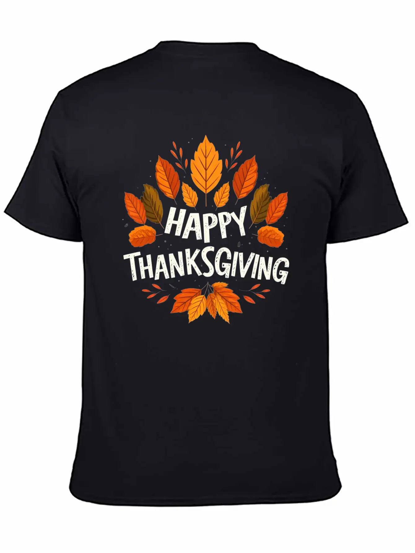 Happy Thanksgiving For Turkey Day Family Dinner Unisex Casual T-Shirt – Clean Design For Daily Comfort