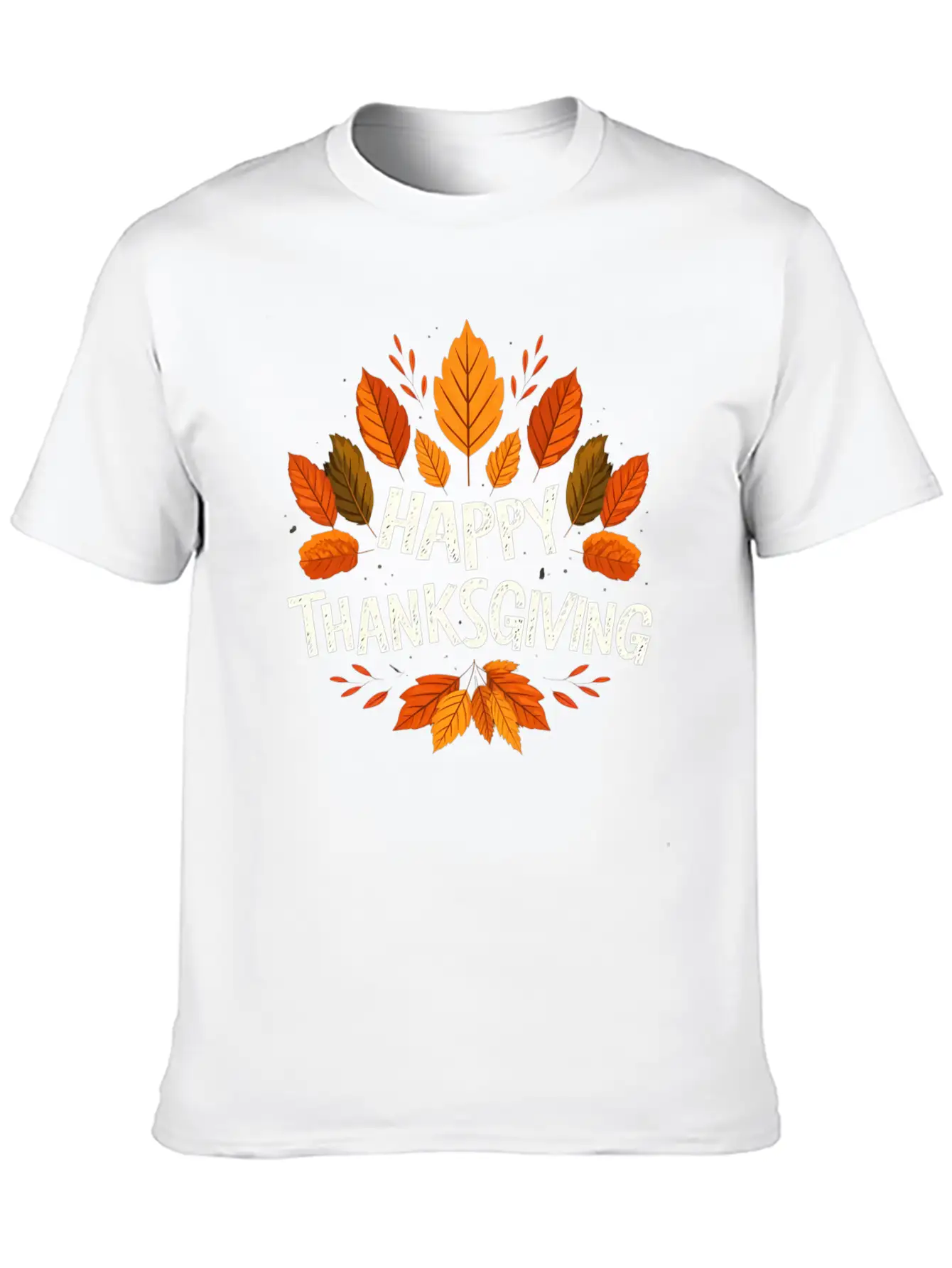 Happy Thanksgiving For Turkey Day Family Dinner Unisex Casual T-Shirt – Clean Design For Daily Comfort