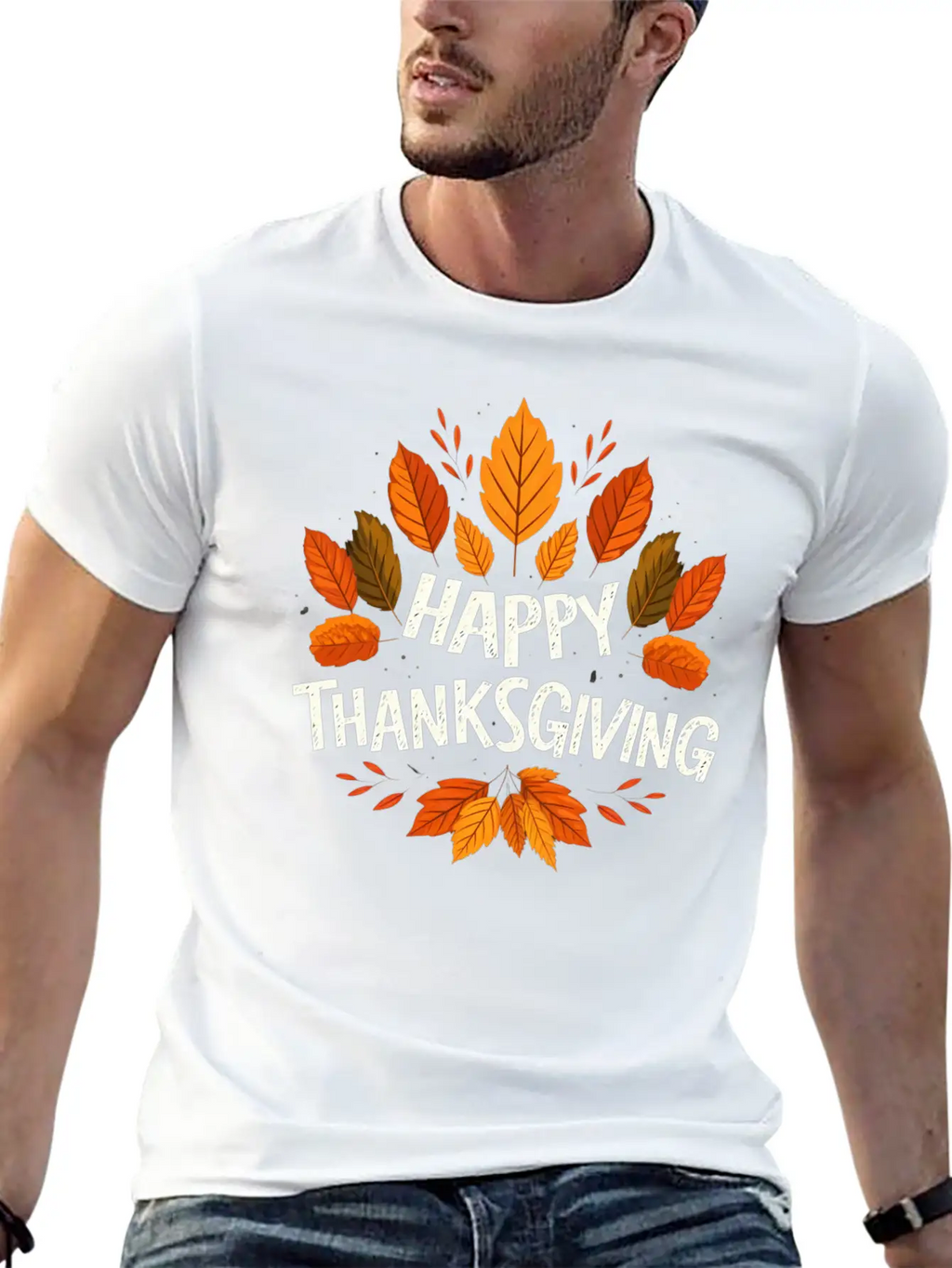 Happy Thanksgiving For Turkey Day Family Dinner Unisex Casual T-Shirt – Clean Design For Daily Comfort