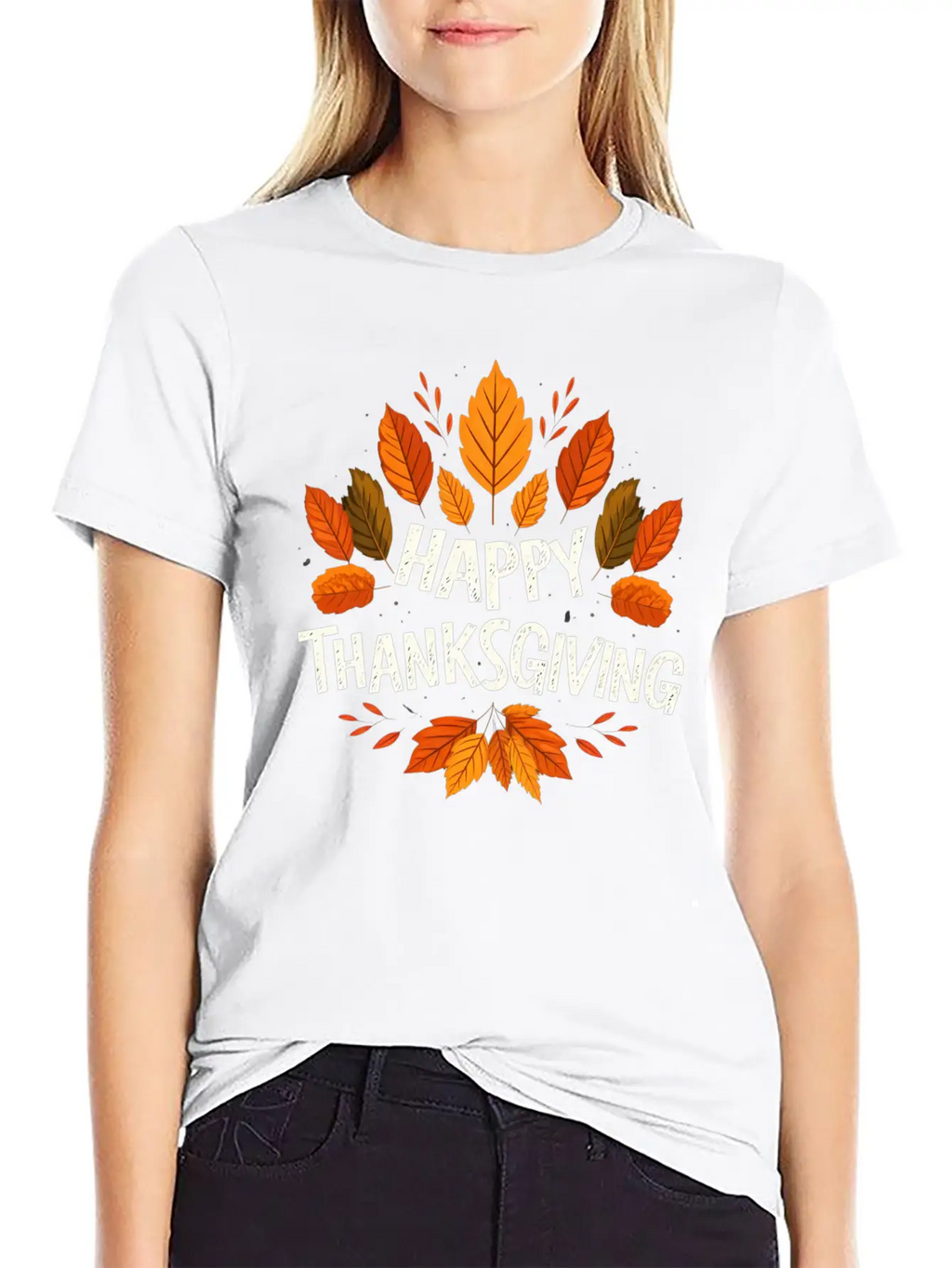 Happy Thanksgiving For Turkey Day Family Dinner Unisex Casual T-Shirt – Clean Design For Daily Comfort