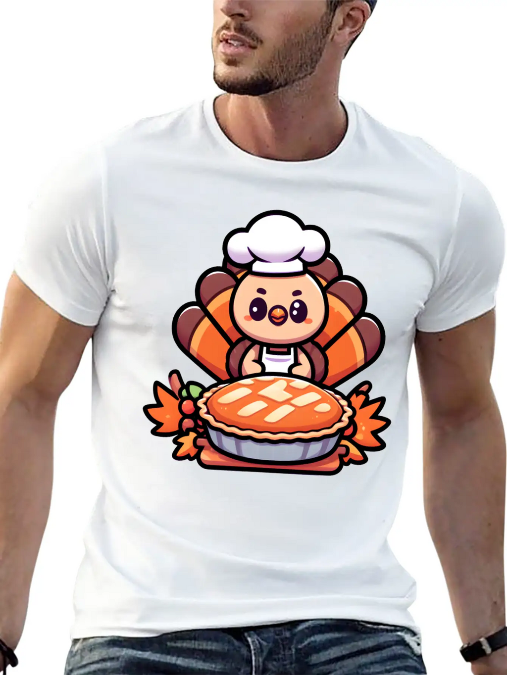 HAPPY THANKSGIVING TURKEY DAY Gratitude Essential Cotton Tee For Daily Outfits – Unisex Style
