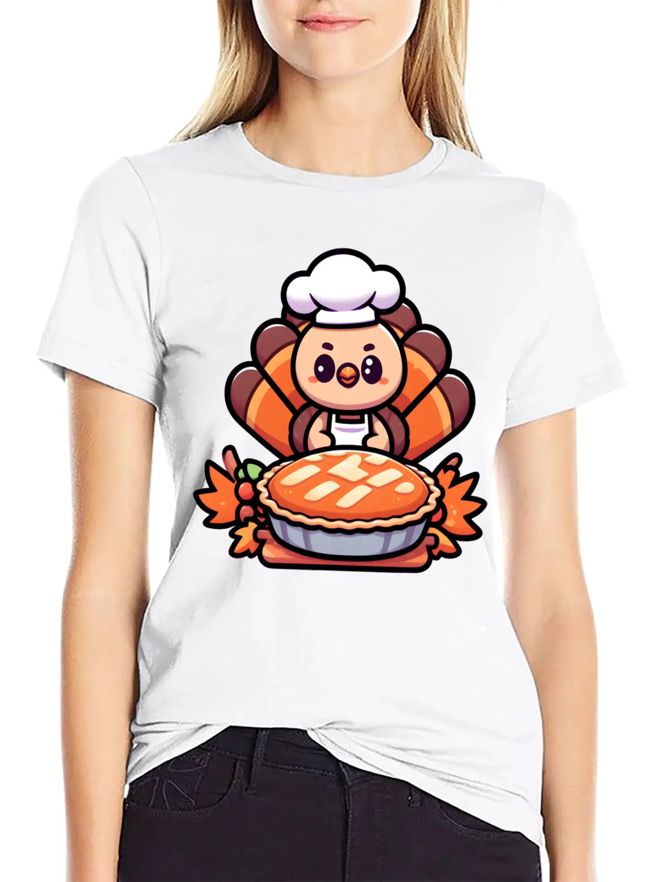 HAPPY THANKSGIVING TURKEY DAY Gratitude Essential Cotton Tee For Daily Outfits – Unisex Style