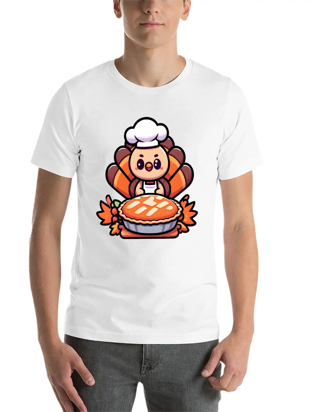 HAPPY THANKSGIVING TURKEY DAY Gratitude Essential Cotton Tee For Daily Outfits – Unisex Style