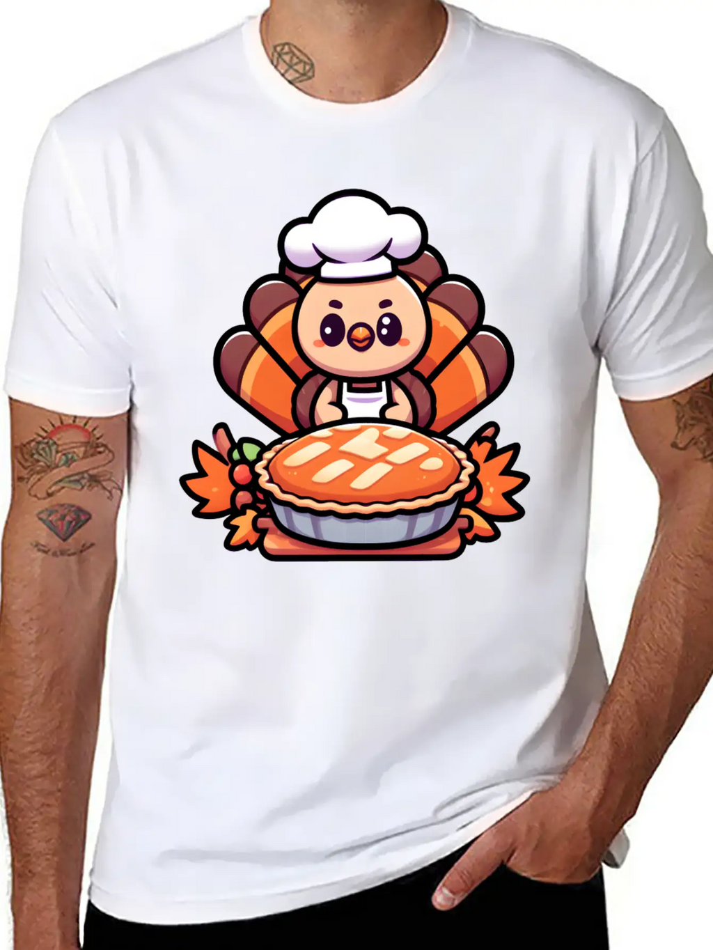 HAPPY THANKSGIVING TURKEY DAY Gratitude Essential Cotton Tee For Daily Outfits – Unisex Style