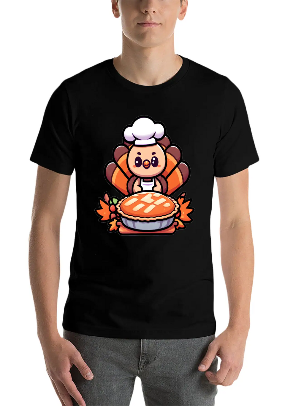 HAPPY THANKSGIVING TURKEY DAY Gratitude Essential Cotton Tee For Daily Outfits – Unisex Style
