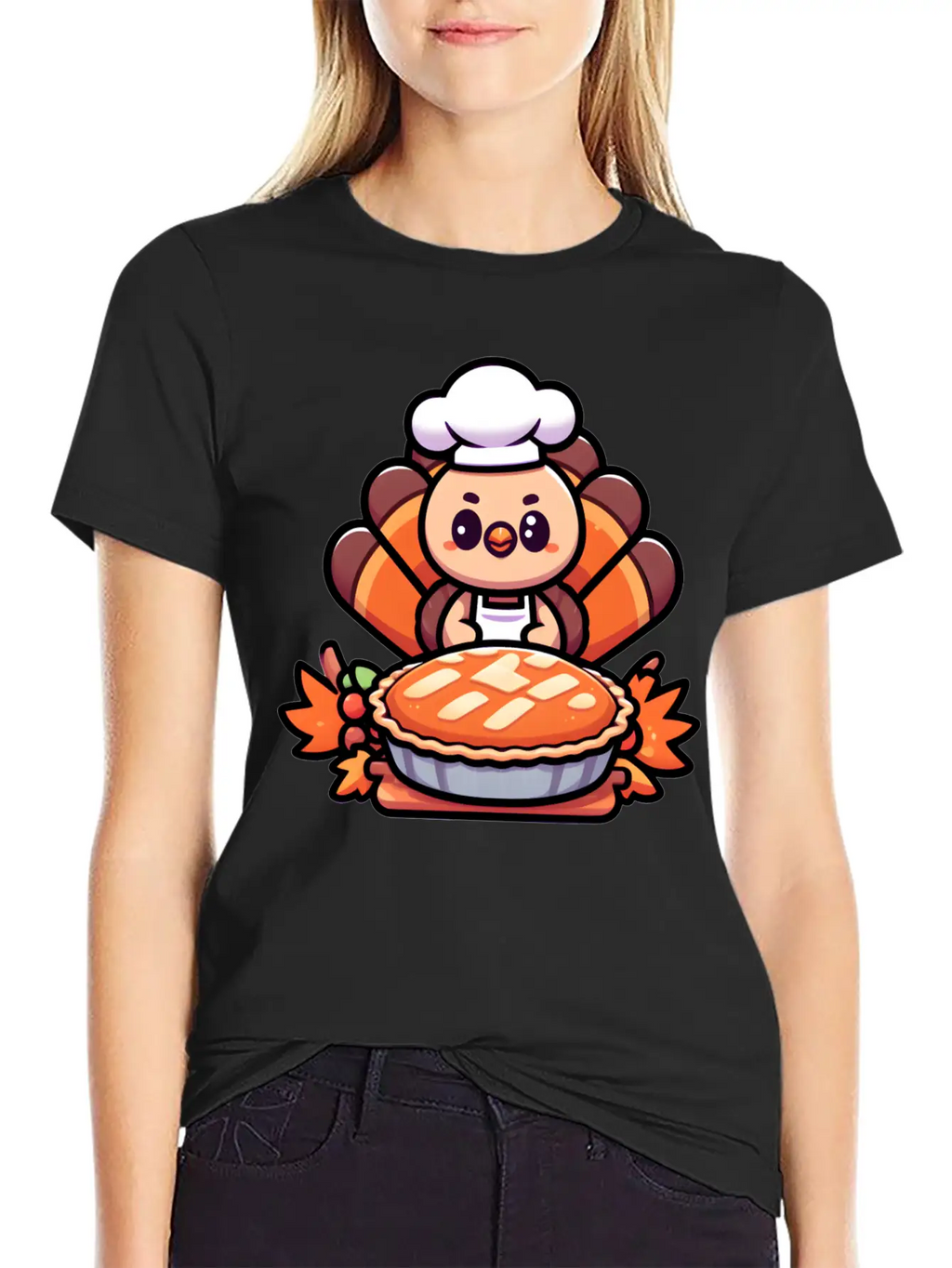 HAPPY THANKSGIVING TURKEY DAY Gratitude Essential Cotton Tee For Daily Outfits – Unisex Style