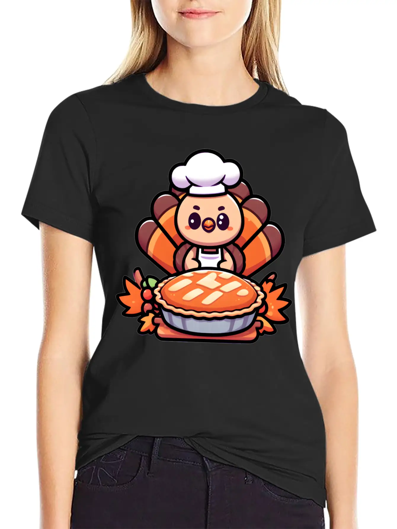 HAPPY THANKSGIVING TURKEY DAY Gratitude Essential Cotton Tee For Daily Outfits – Unisex Style
