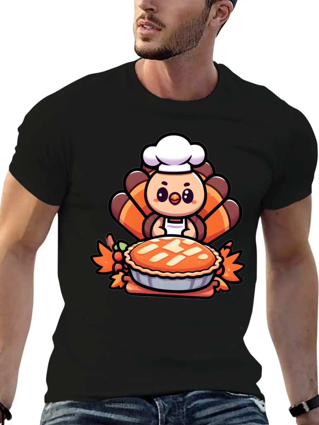 HAPPY THANKSGIVING TURKEY DAY Gratitude Essential Cotton Tee For Daily Outfits – Unisex Style