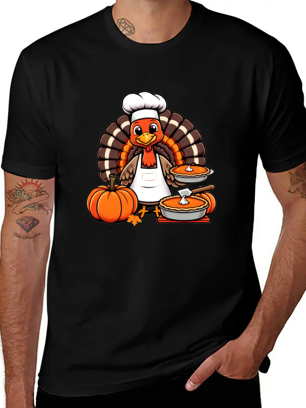 HAPPY THANKSGIVING TURKEY DAY Gratitude Friendsgiv Unisex Casual T-Shirt – Clean Design For Daily Comfort