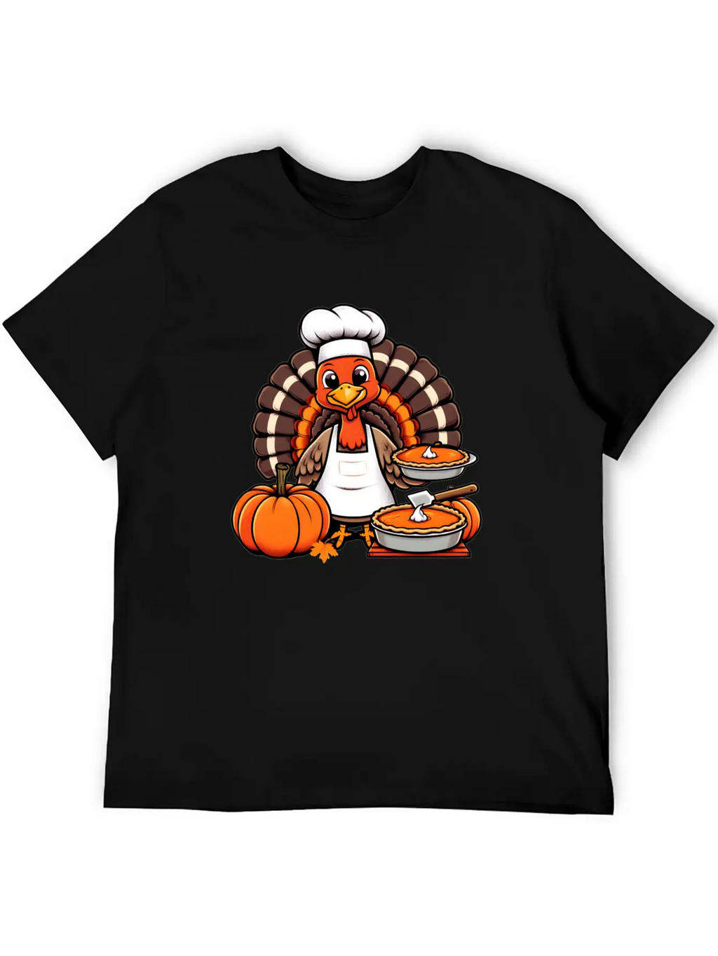 HAPPY THANKSGIVING TURKEY DAY Gratitude Friendsgiv Unisex Casual T-Shirt – Clean Design For Daily Comfort