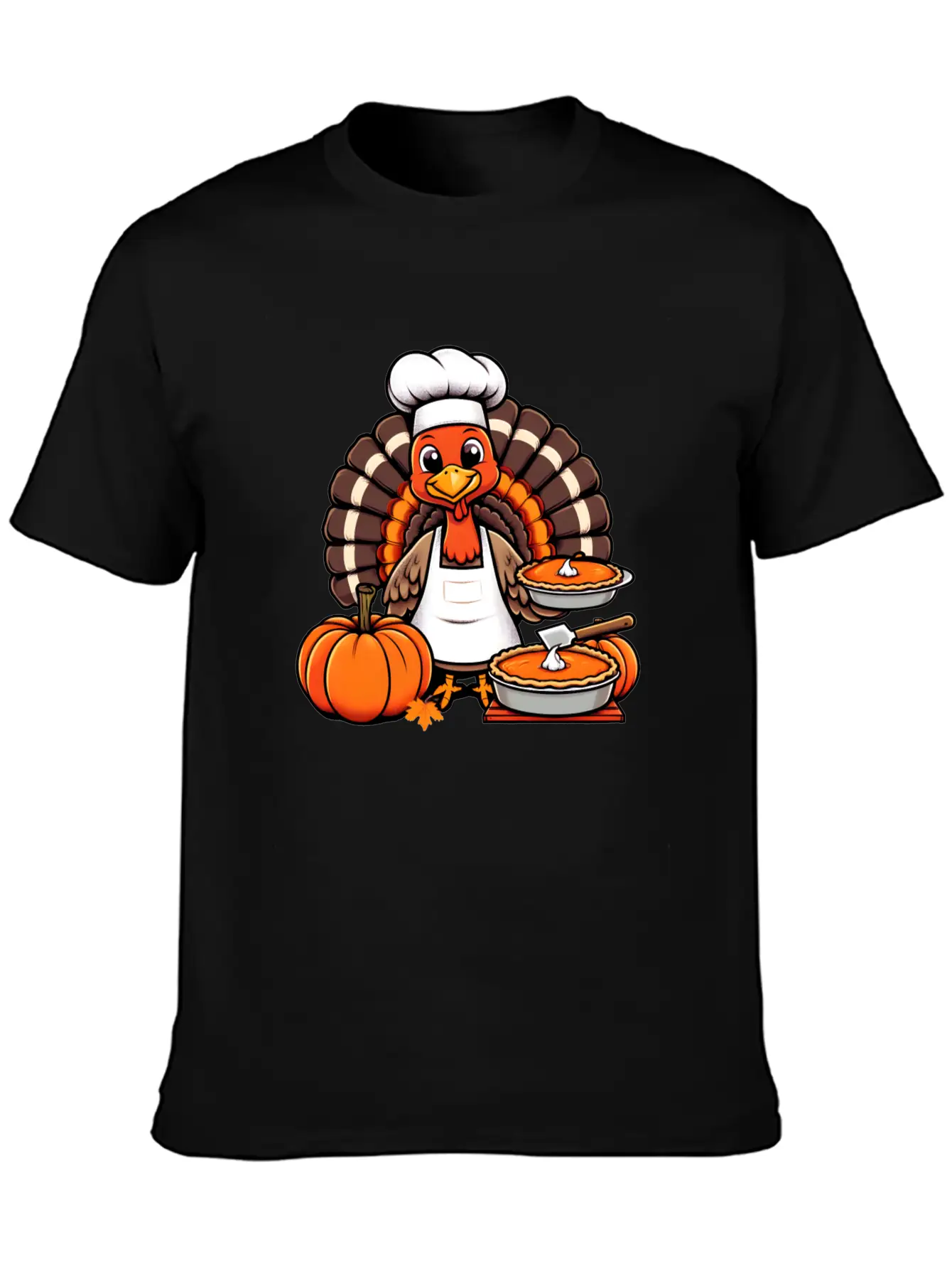 HAPPY THANKSGIVING TURKEY DAY Gratitude Friendsgiv Unisex Casual T-Shirt – Clean Design For Daily Comfort