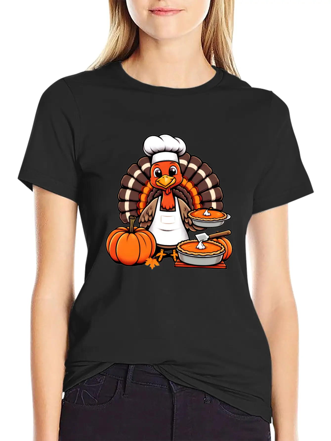 HAPPY THANKSGIVING TURKEY DAY Gratitude Friendsgiv Unisex Casual T-Shirt – Clean Design For Daily Comfort