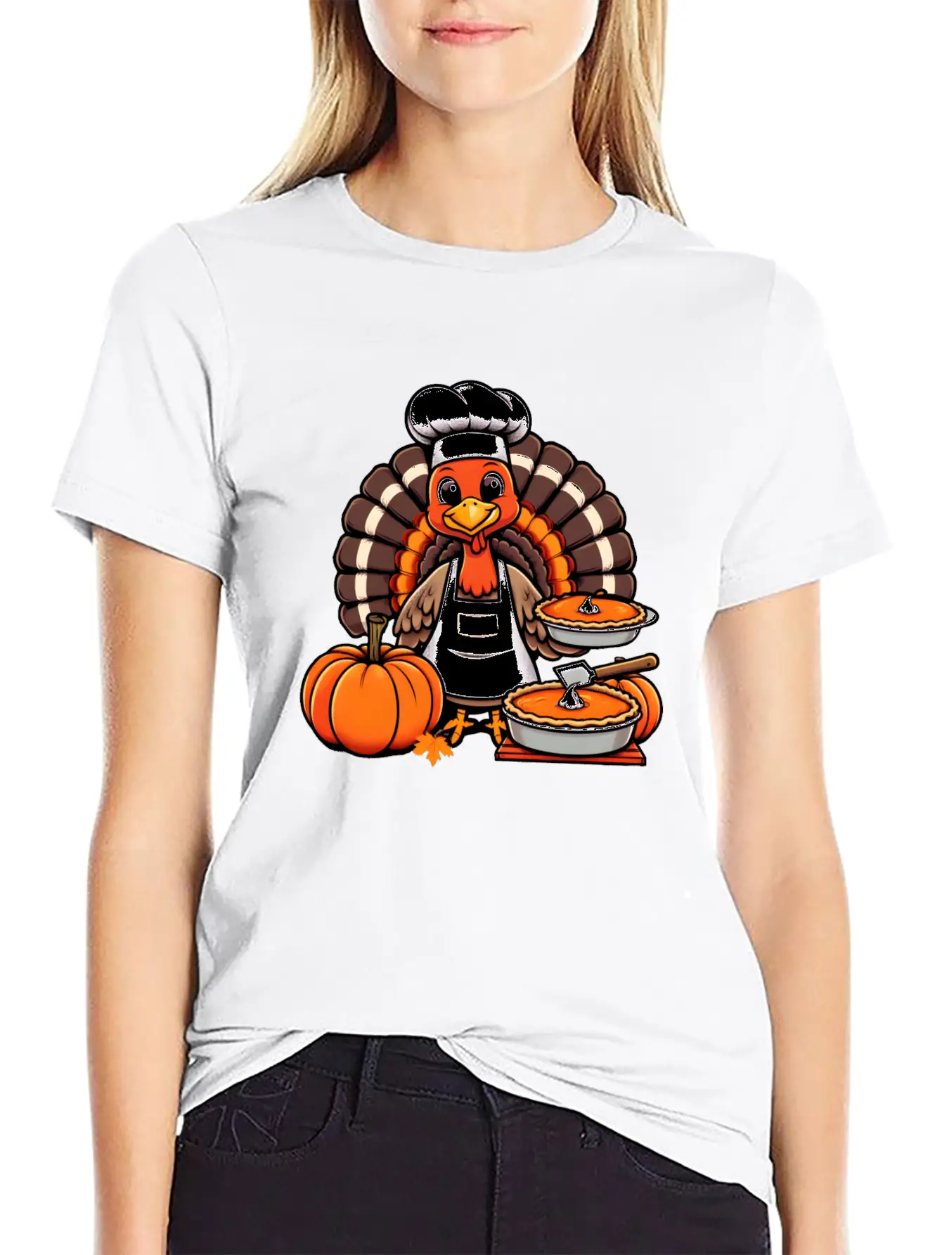 HAPPY THANKSGIVING TURKEY DAY Gratitude Friendsgiv Unisex Casual T-Shirt – Clean Design For Daily Comfort