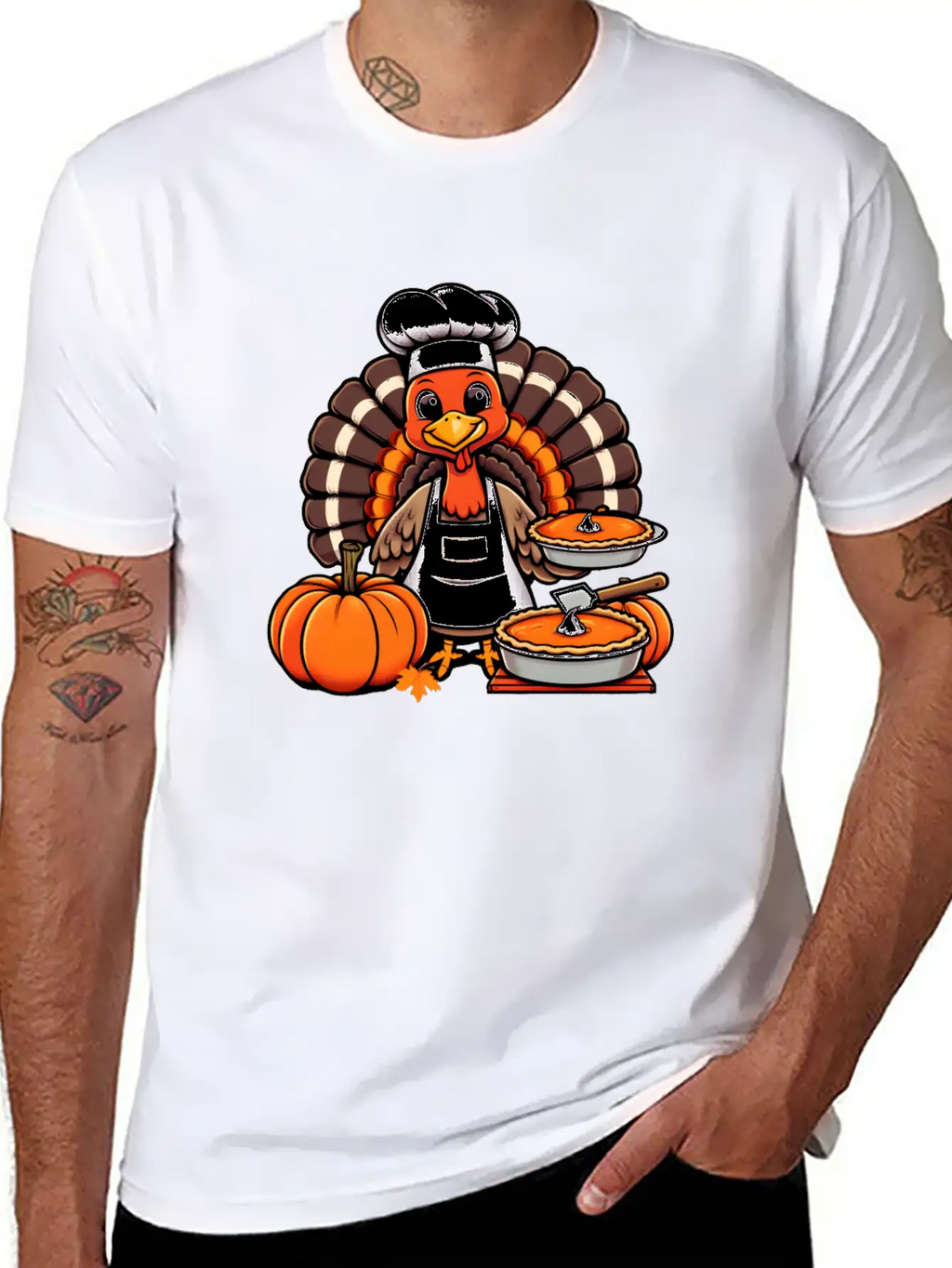 HAPPY THANKSGIVING TURKEY DAY Gratitude Friendsgiv Unisex Casual T-Shirt – Clean Design For Daily Comfort