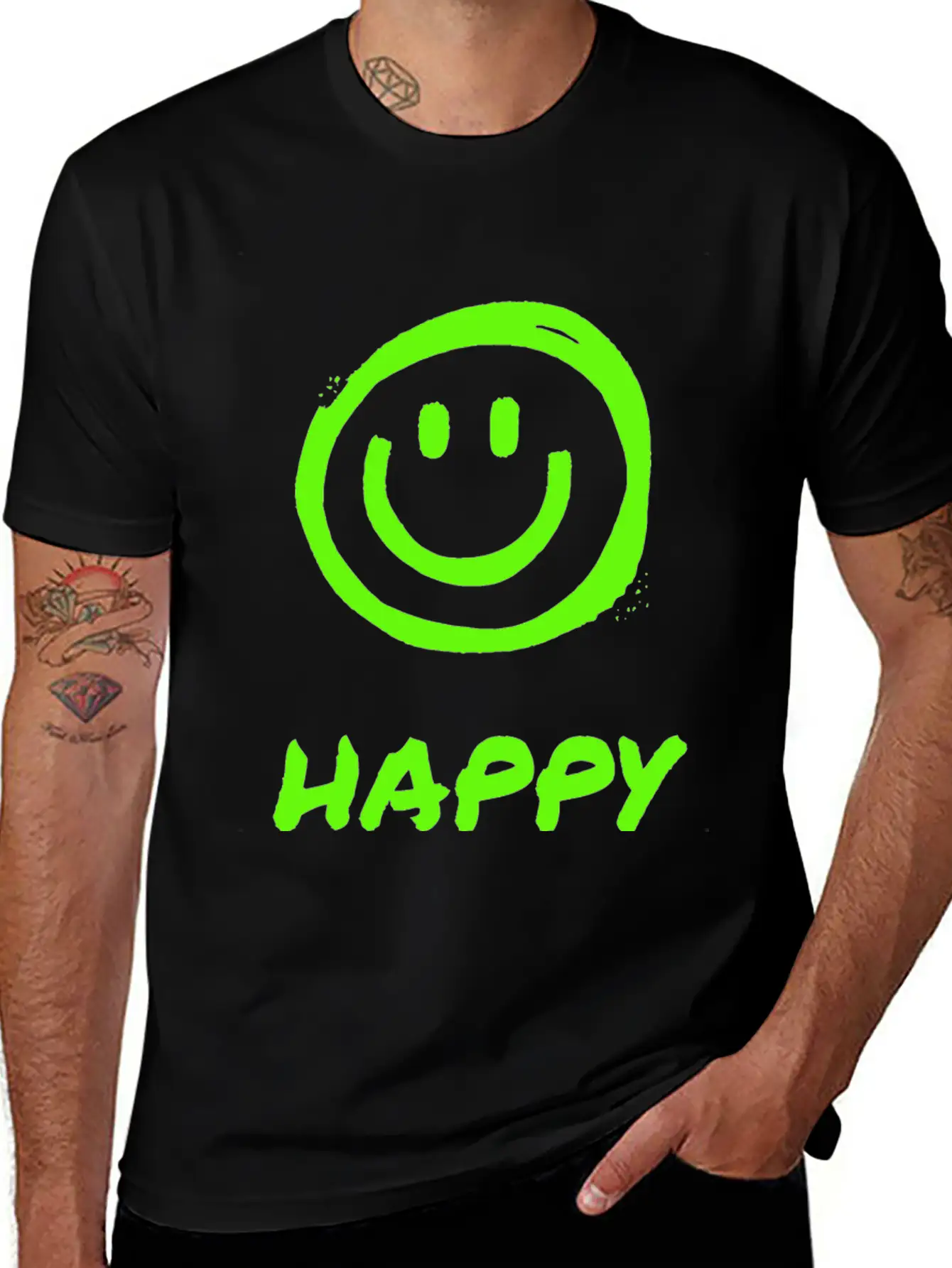 HAPPY Unisex Casual T-Shirt – Clean Design For Daily Comfort