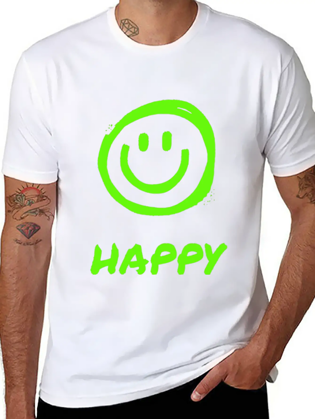 HAPPY Unisex Casual T-Shirt – Clean Design For Daily Comfort