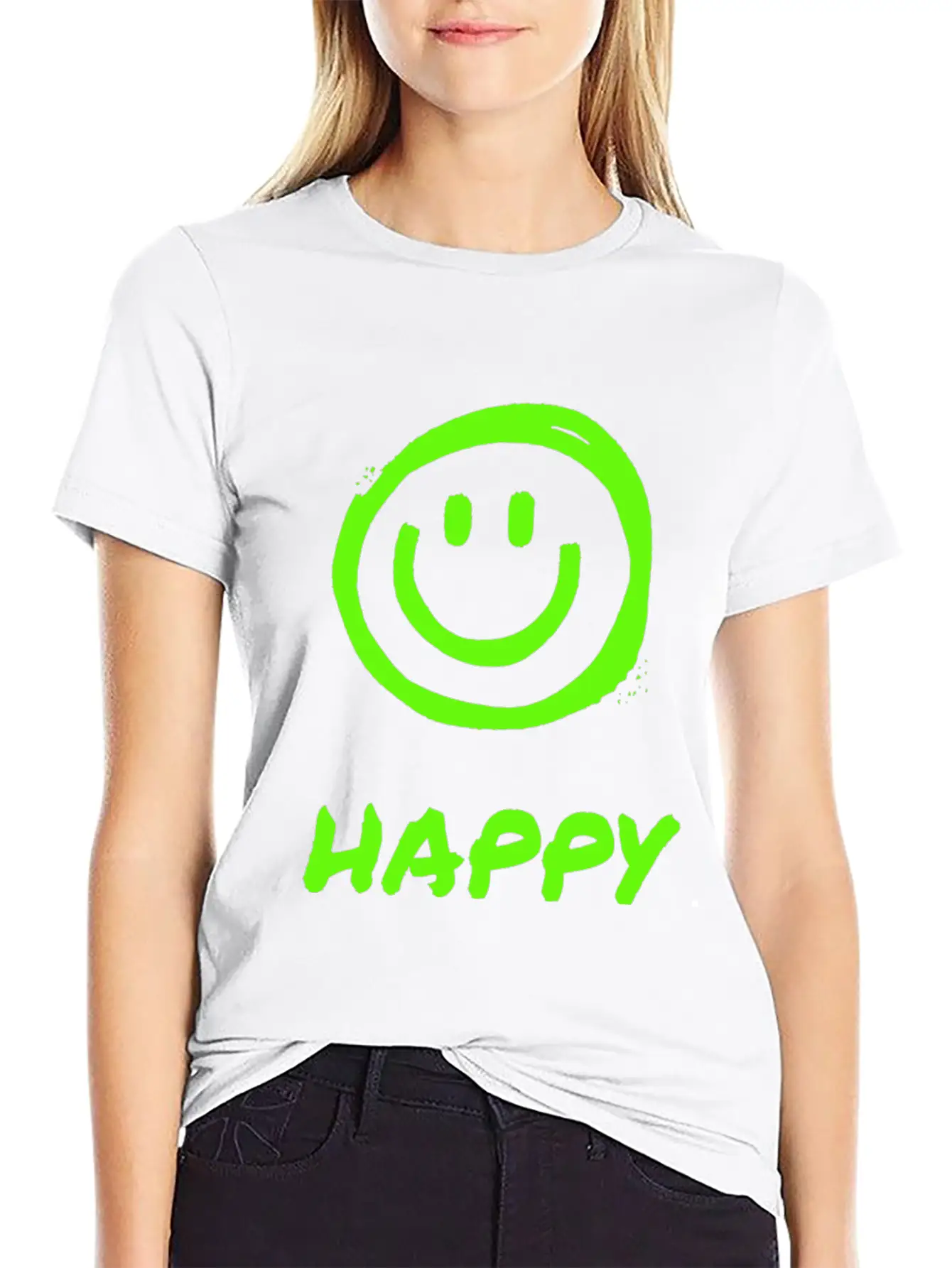 HAPPY Unisex Casual T-Shirt – Clean Design For Daily Comfort