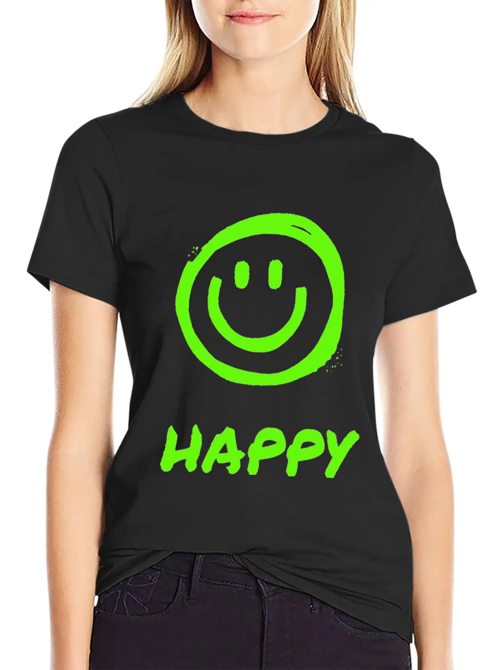 HAPPY Unisex Casual T-Shirt – Clean Design For Daily Comfort