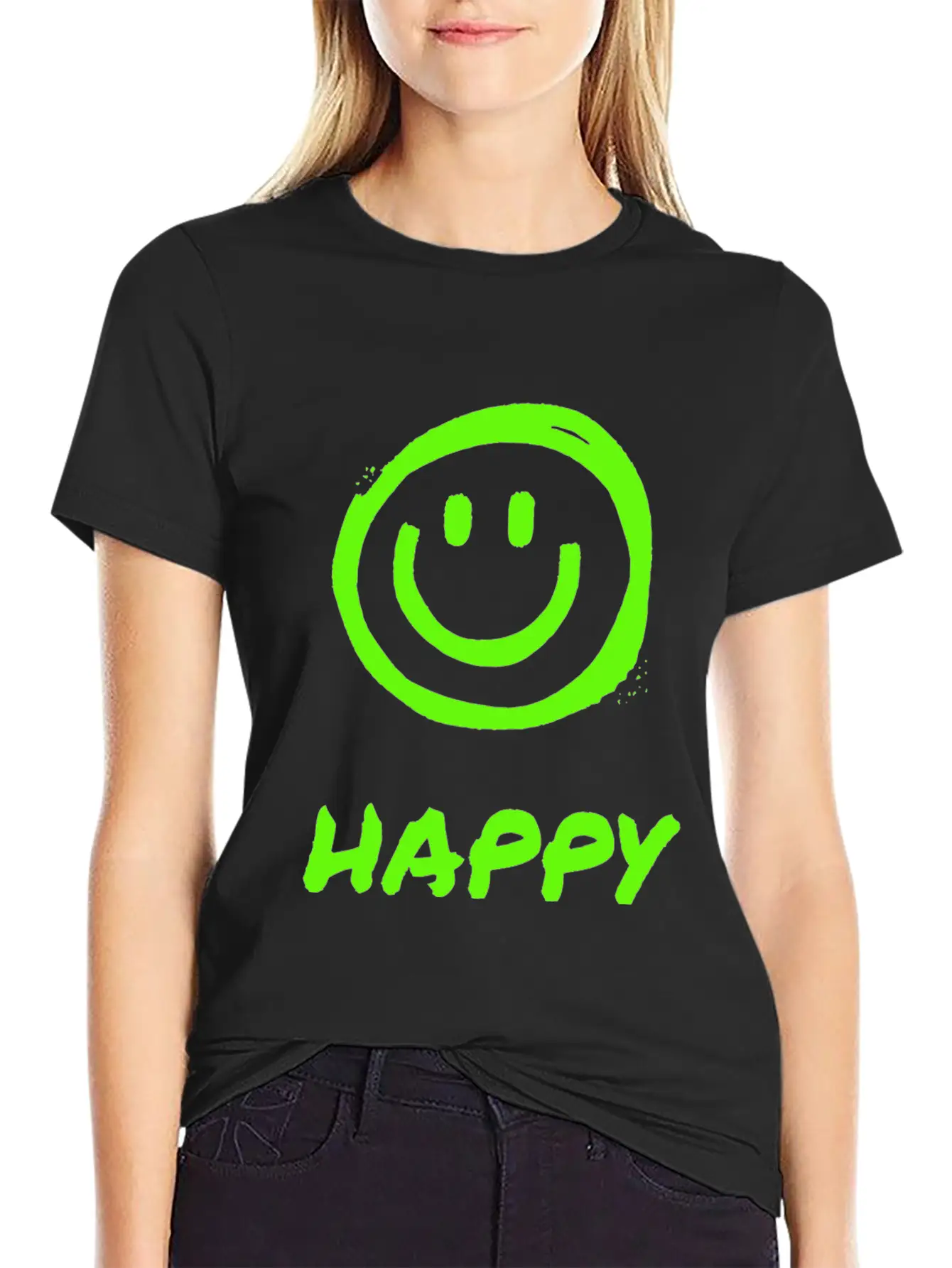 HAPPY Unisex Casual T-Shirt – Clean Design For Daily Comfort