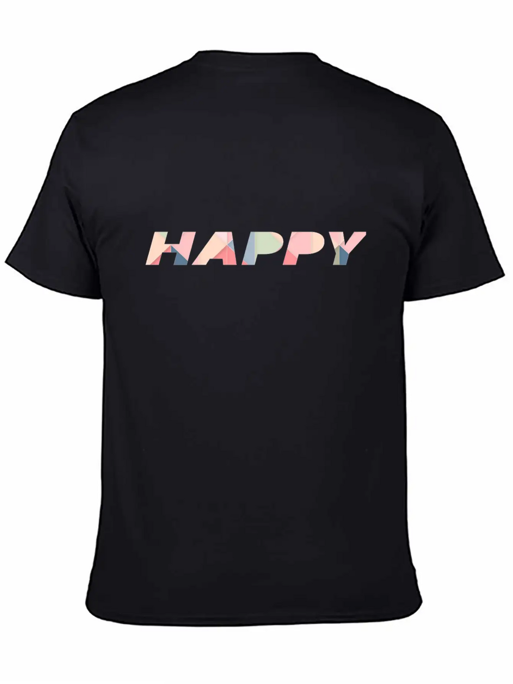 HAPPY Unisex Short Sleeve Soft Cotton T-Shirt – Casual Everyday Wear