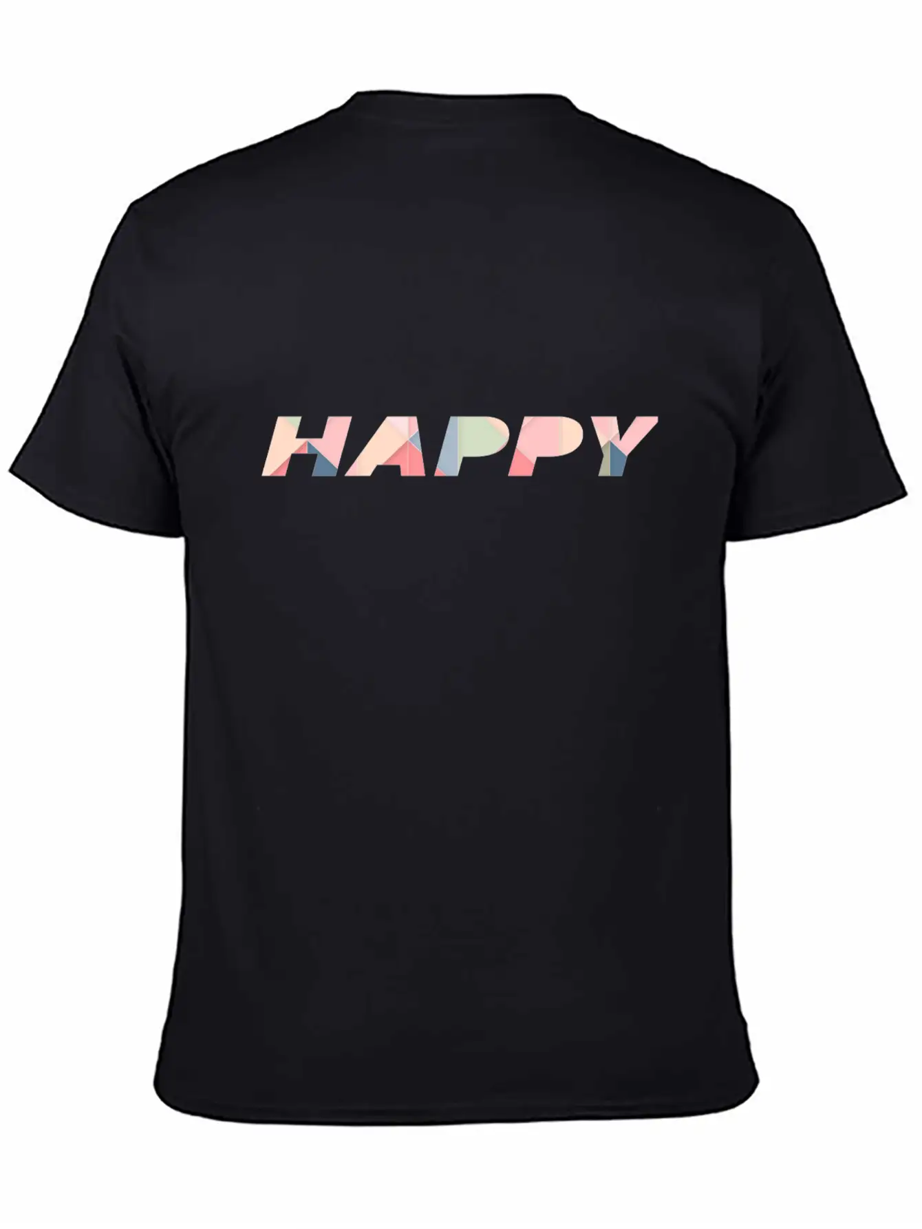 HAPPY Unisex Short Sleeve Soft Cotton T-Shirt – Casual Everyday Wear