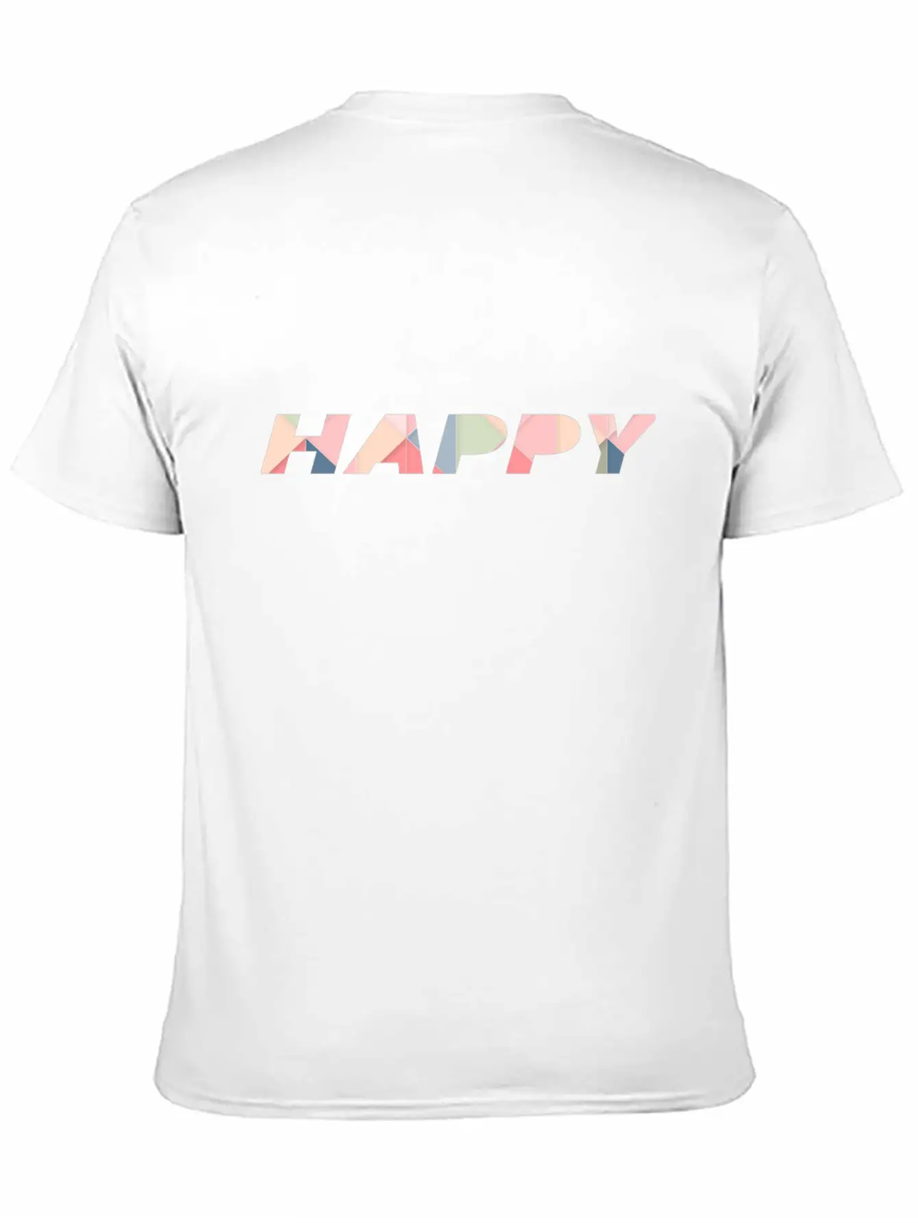 HAPPY Unisex Short Sleeve Soft Cotton T-Shirt – Casual Everyday Wear