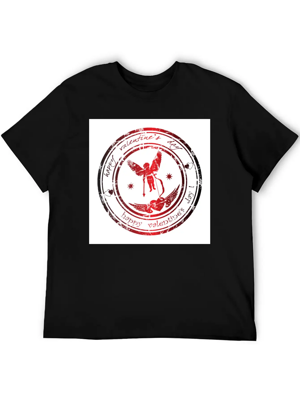 Happy Valentine's Day Image Unisex Casual T-Shirt – Clean Design For Daily Comfort