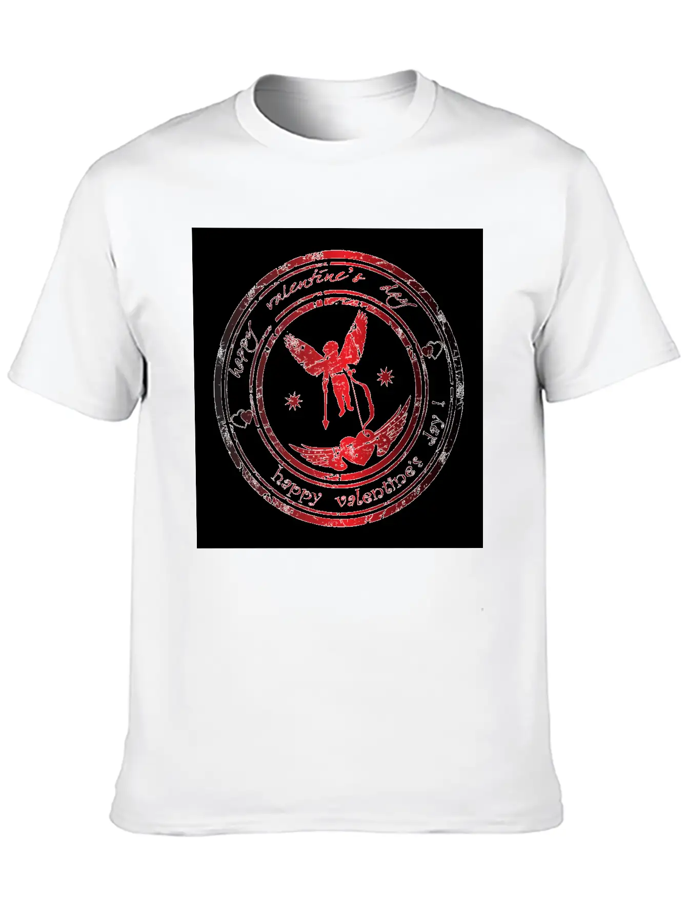 Happy Valentine's Day Image Unisex Casual T-Shirt – Clean Design For Daily Comfort
