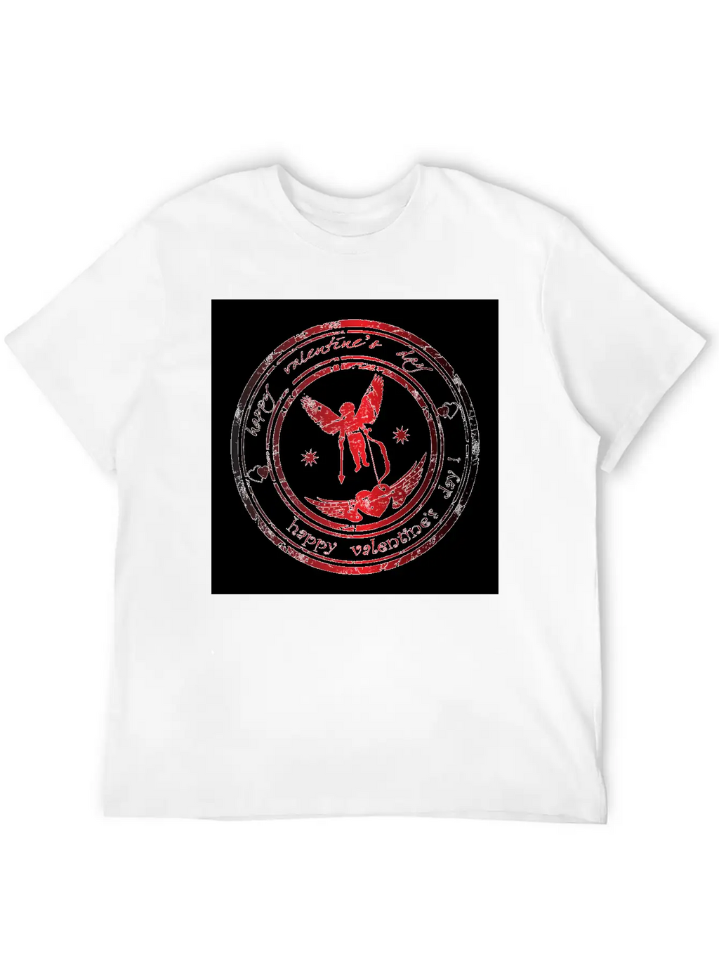 Happy Valentine's Day Image Unisex Casual T-Shirt – Clean Design For Daily Comfort