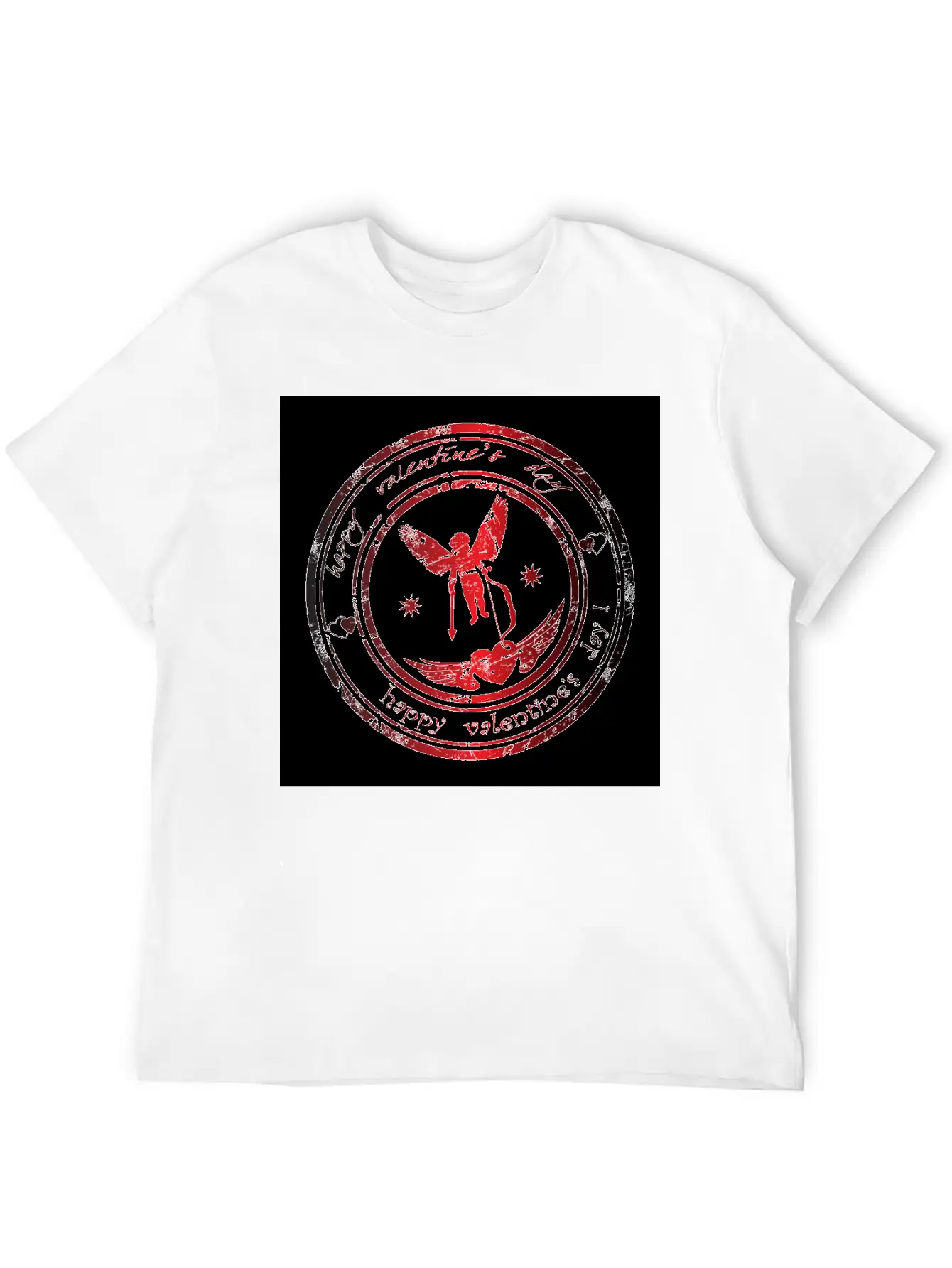 Happy Valentine's Day Image Unisex Casual T-Shirt – Clean Design For Daily Comfort