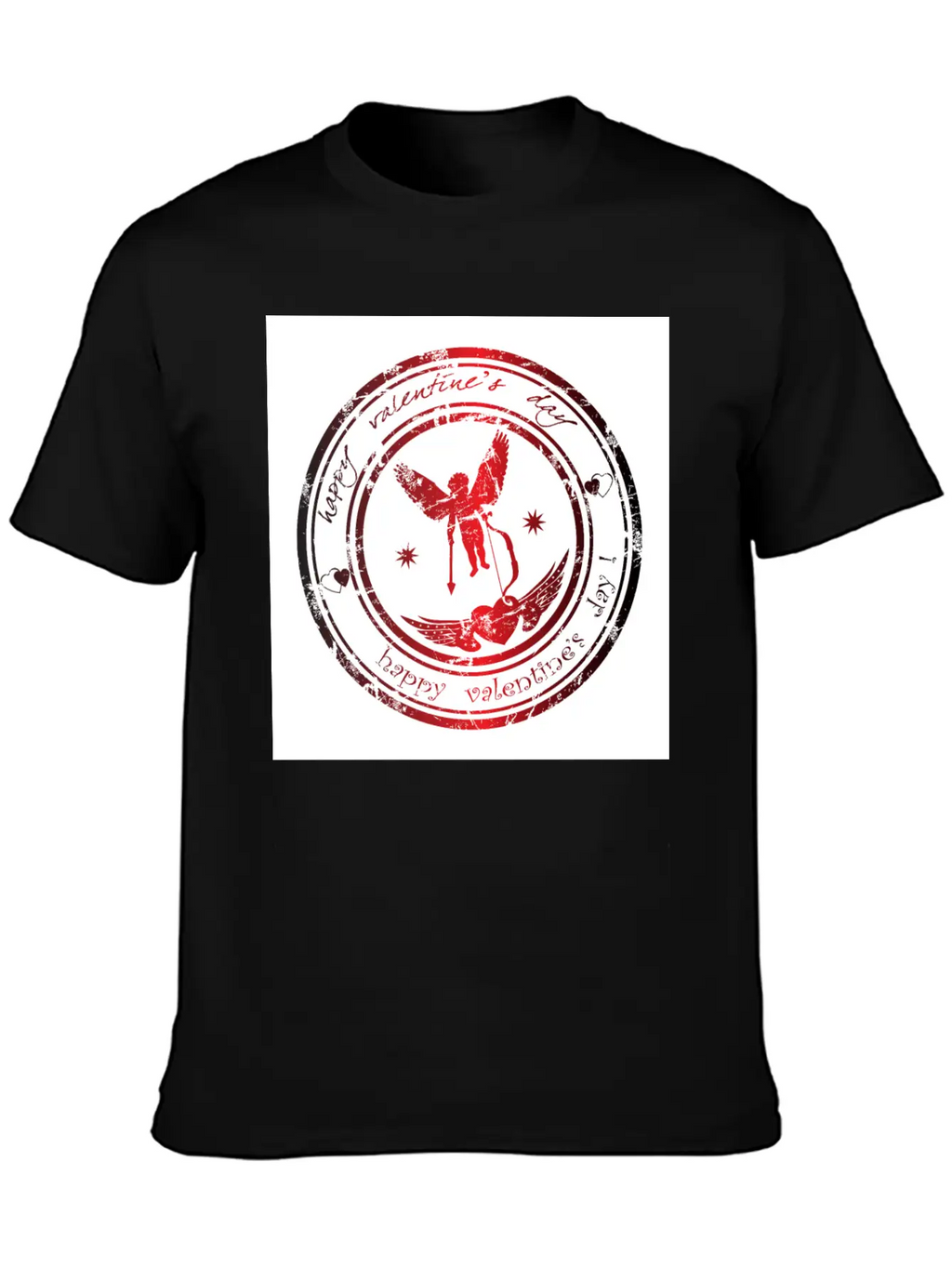Happy Valentine's Day Image Unisex Casual T-Shirt – Clean Design For Daily Comfort