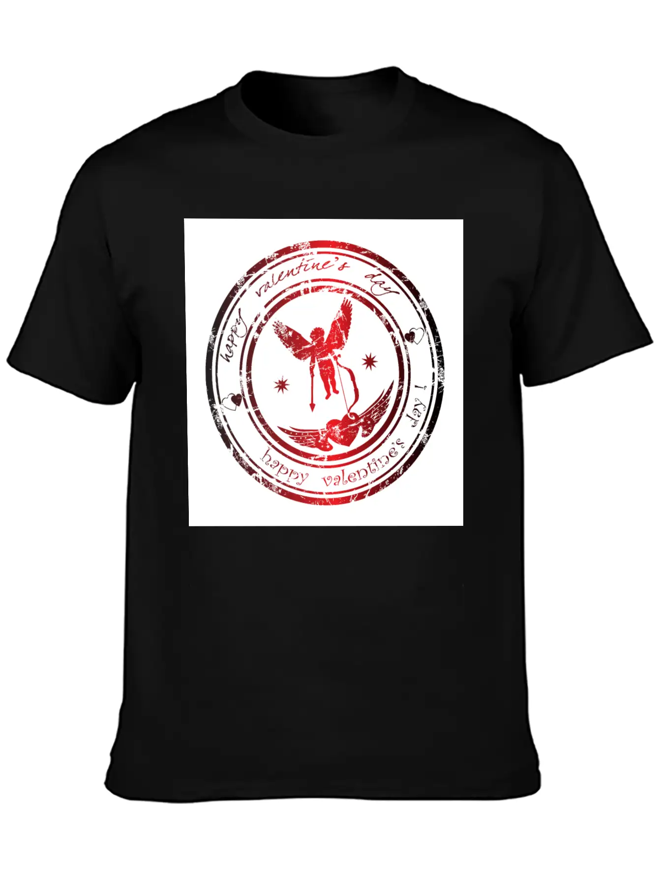 Happy Valentine's Day Image Unisex Casual T-Shirt – Clean Design For Daily Comfort